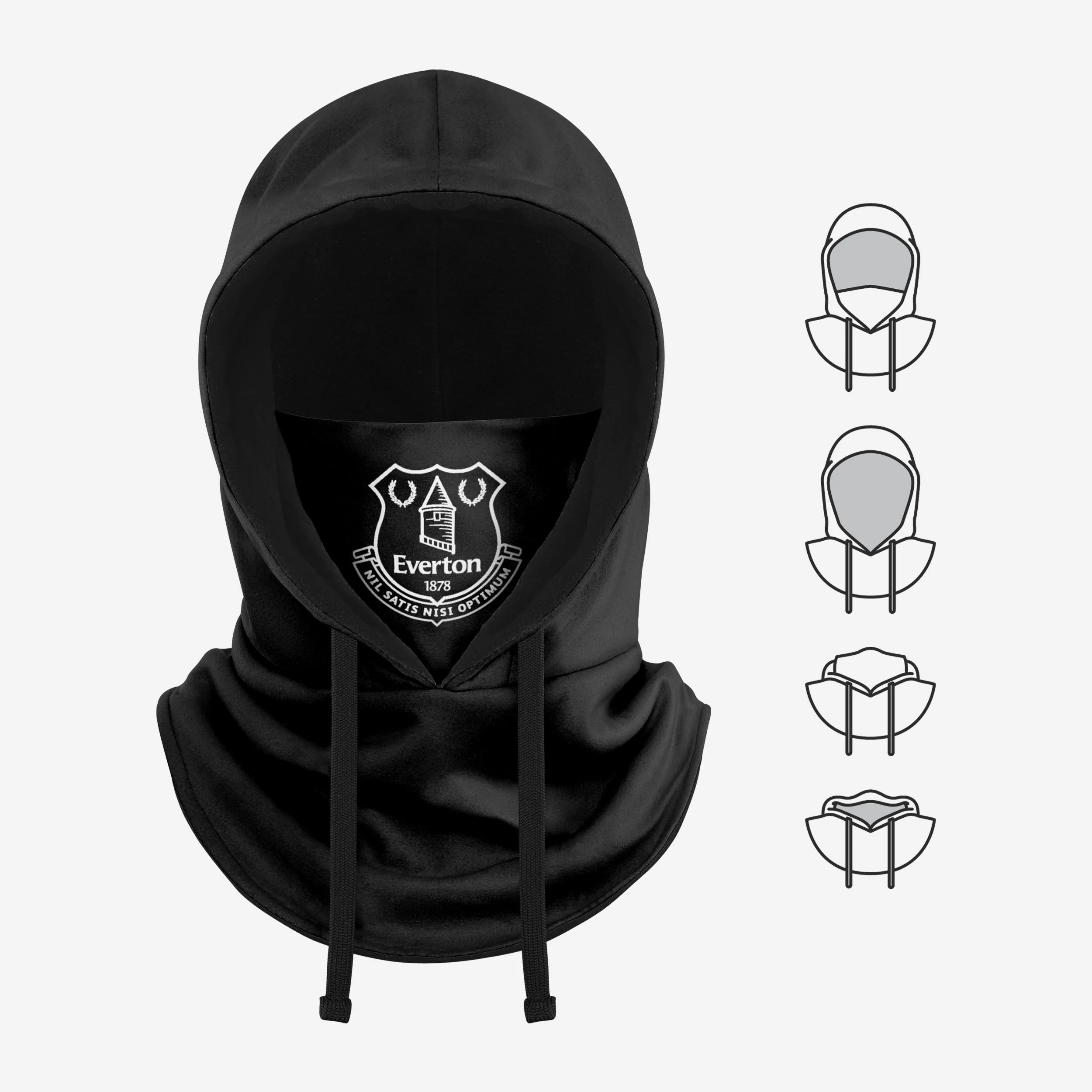 Everton FC Black Drawstring Hooded Snood - Image 5