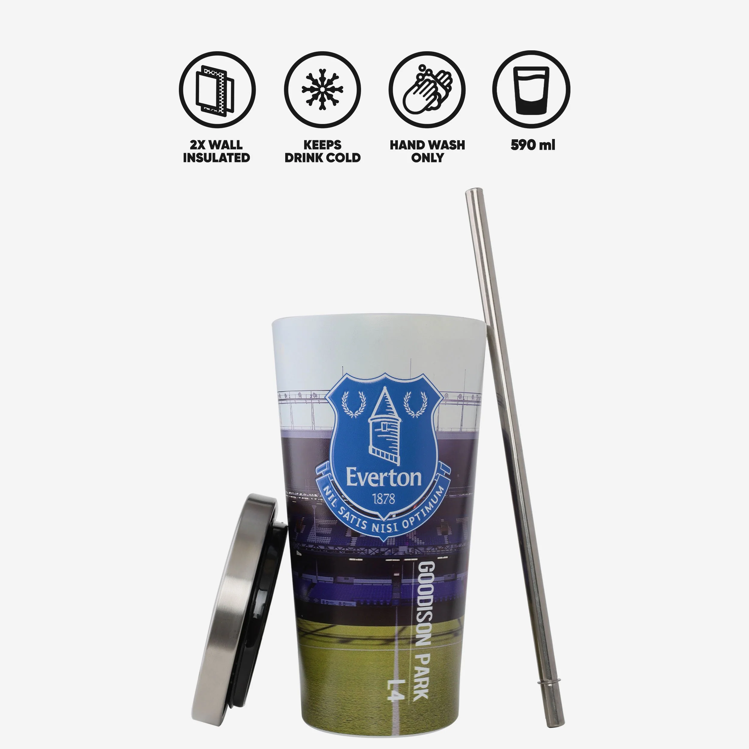Everton FC Digital Print Stadium Cup And Straw - Image 2
