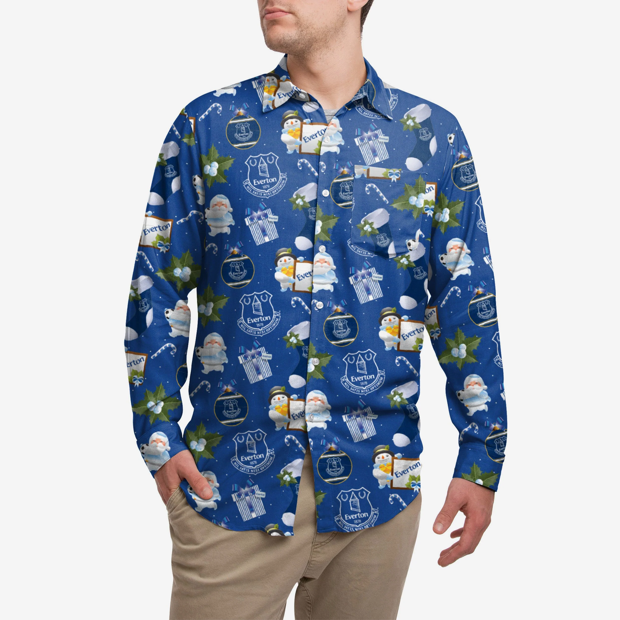 Everton FC Long Sleeve Christmas Shirt