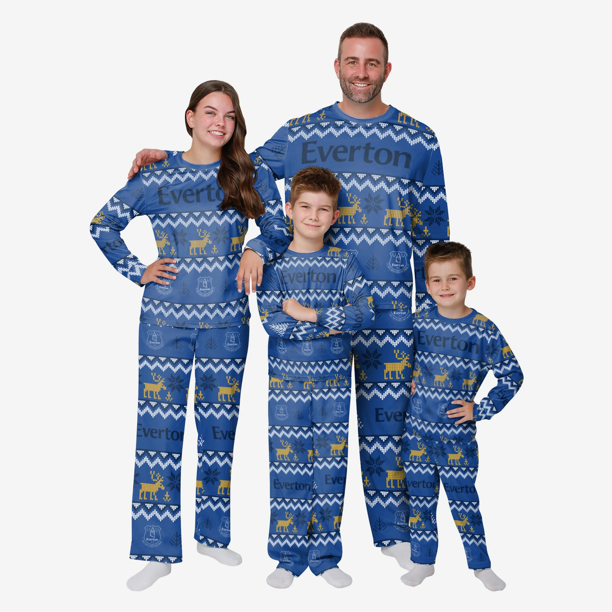 Everton FC Mens Ugly Pattern Family Holiday Pyjamas - Image 3