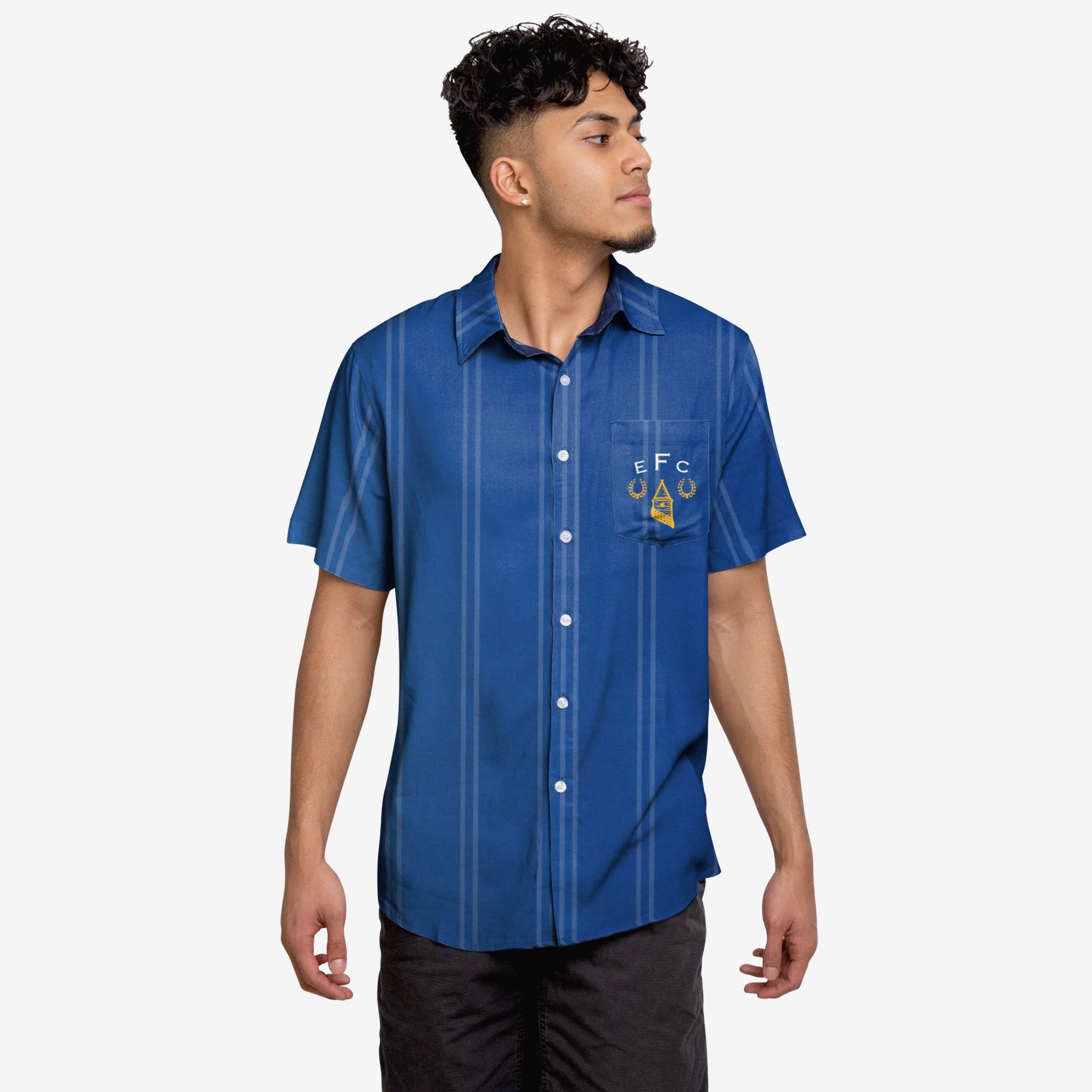 Everton FC Retro Button Up Shirt