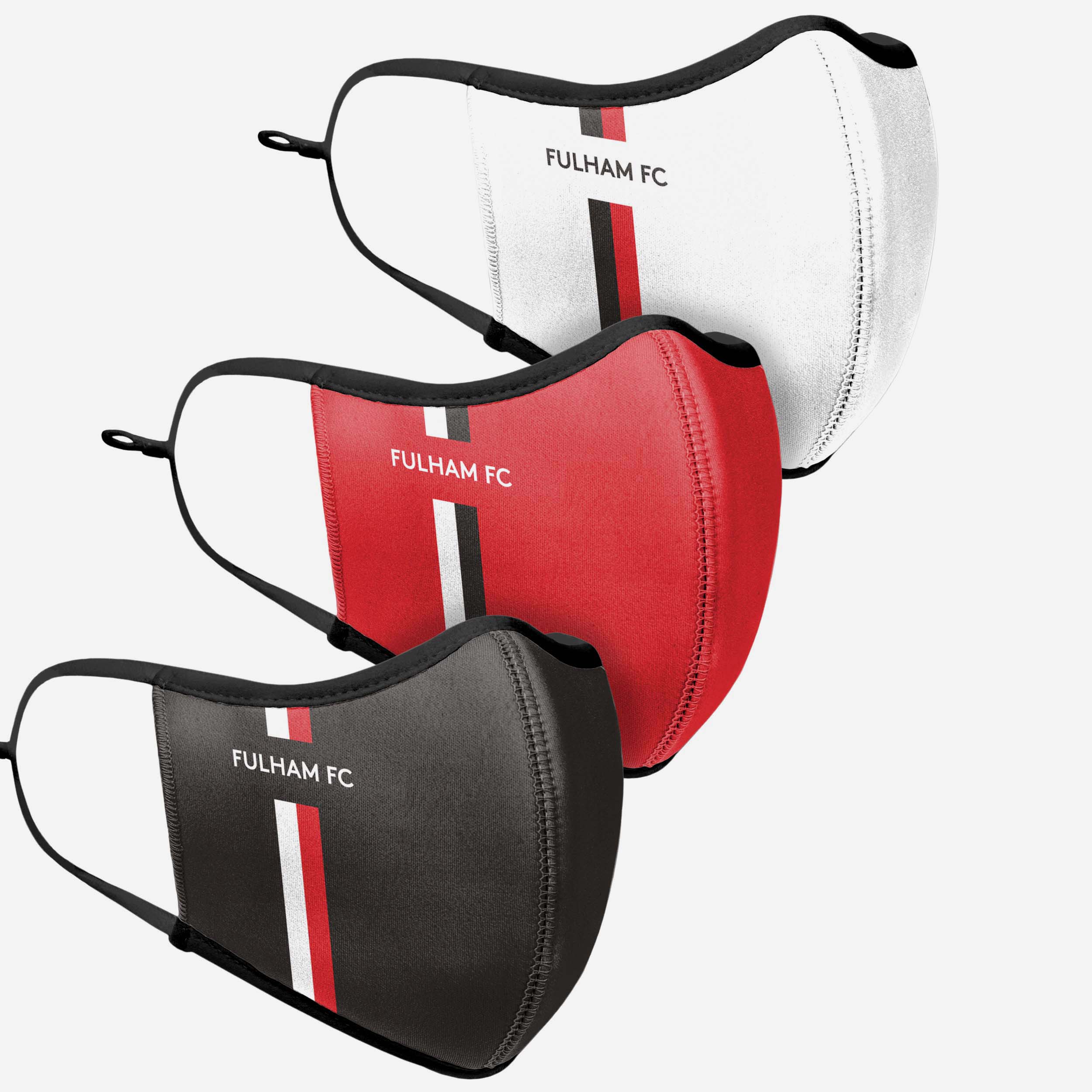 Fulham FC Sport 3 Pack Face Cover - Image 3
