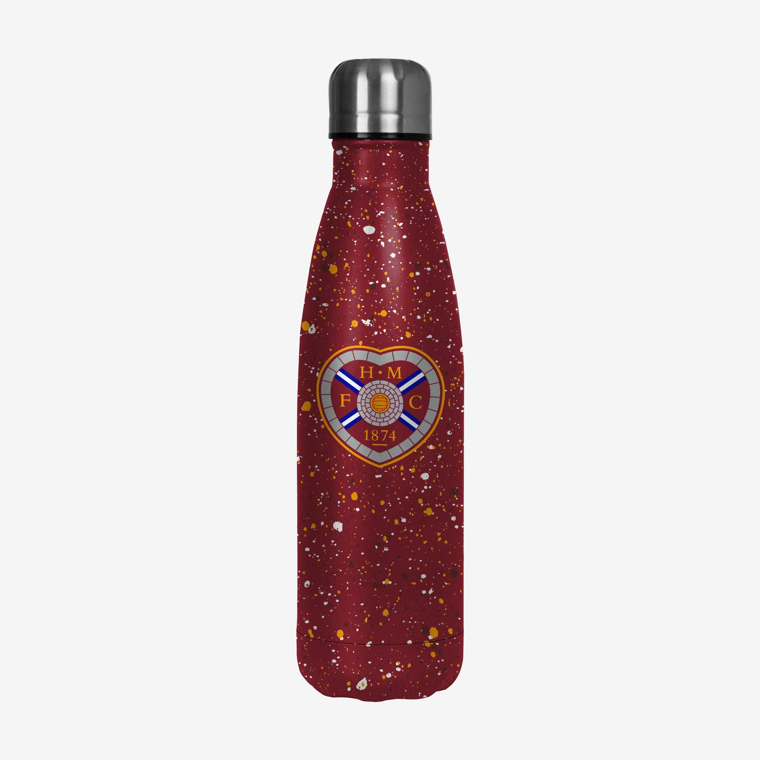 Heart Of Midlothian FC Paint Splatter Cool 500 mL Bottle
