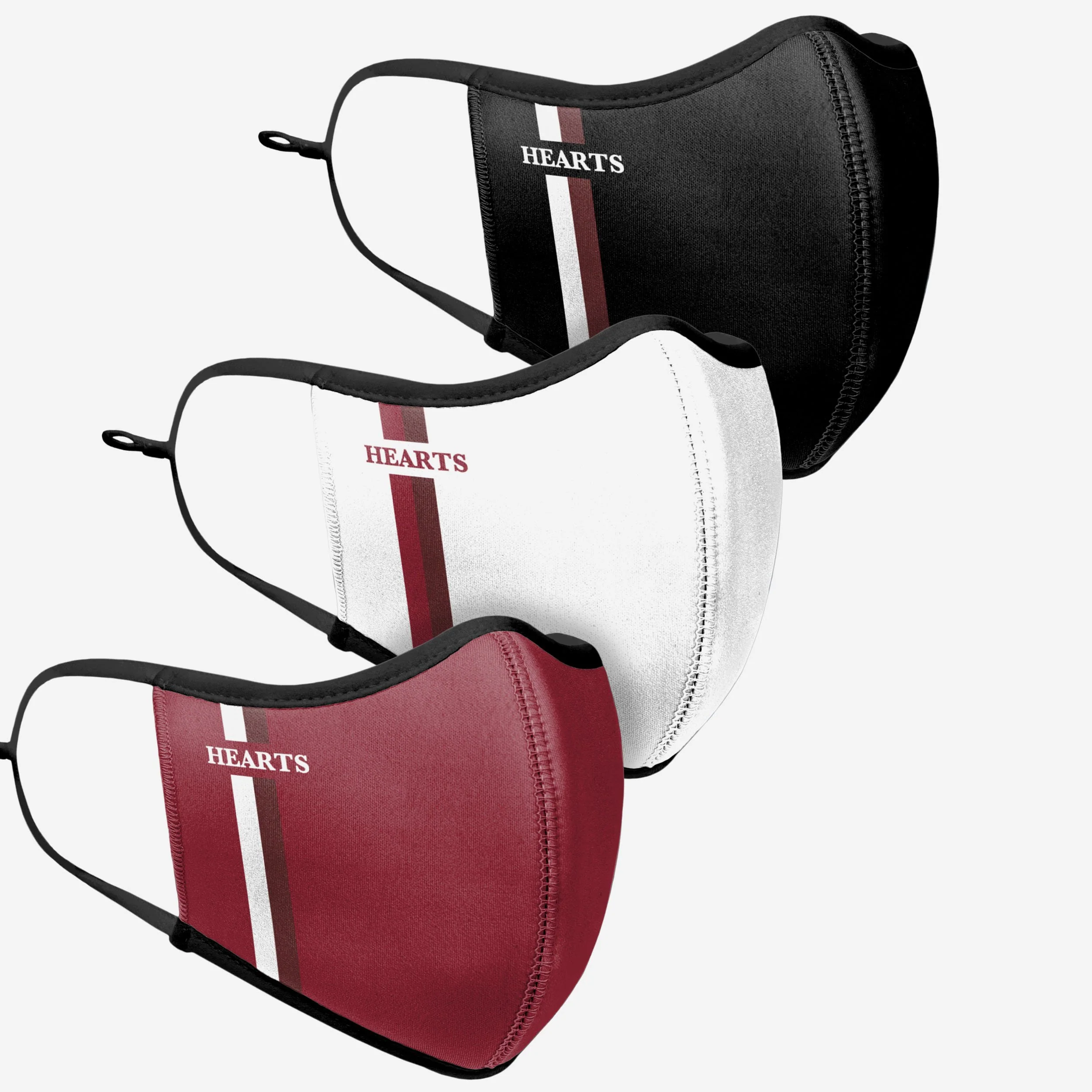 Heart of Midlothian FC Sport 3 Pack Face Cover - Image 3