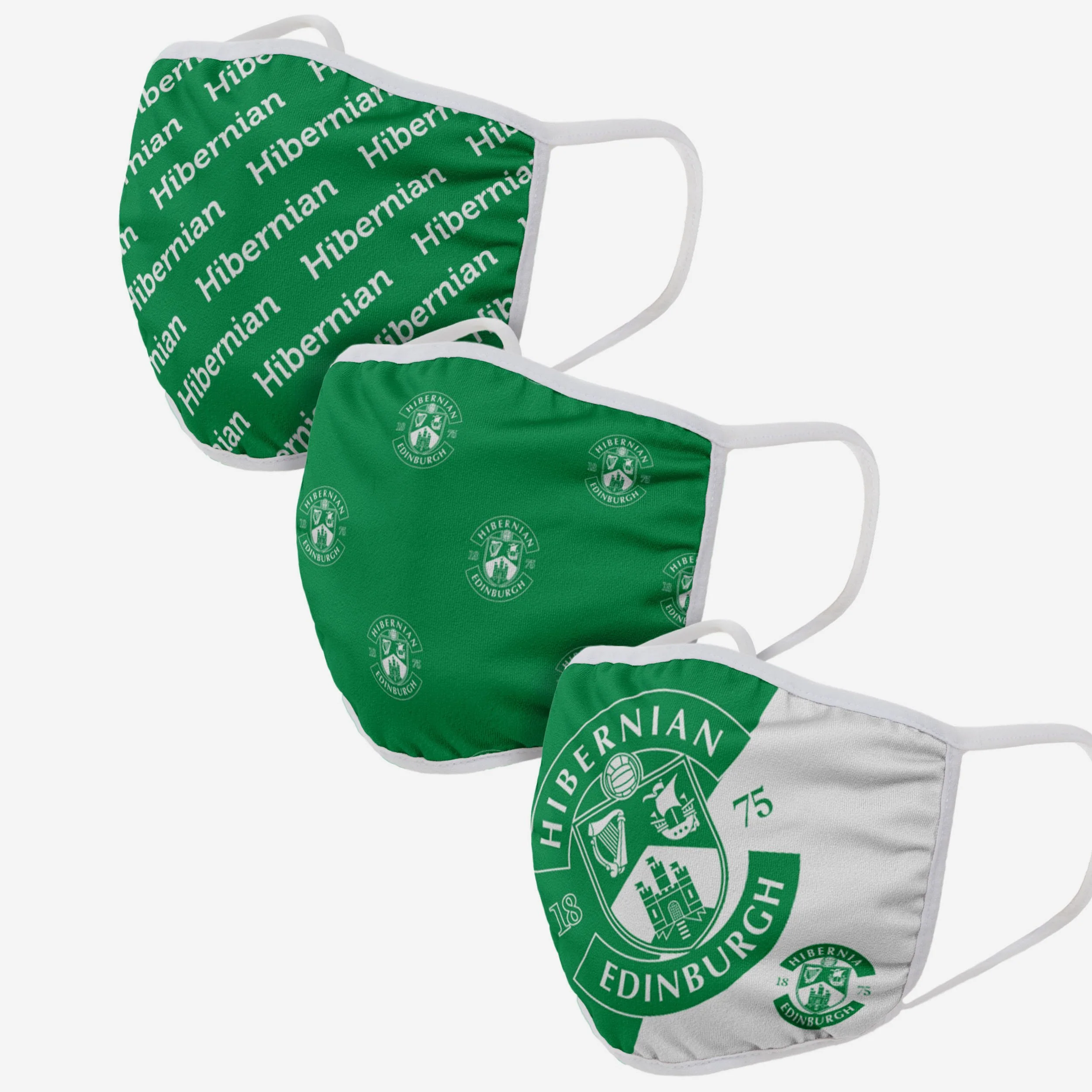 Hibernian FC 3 Pack Face Cover