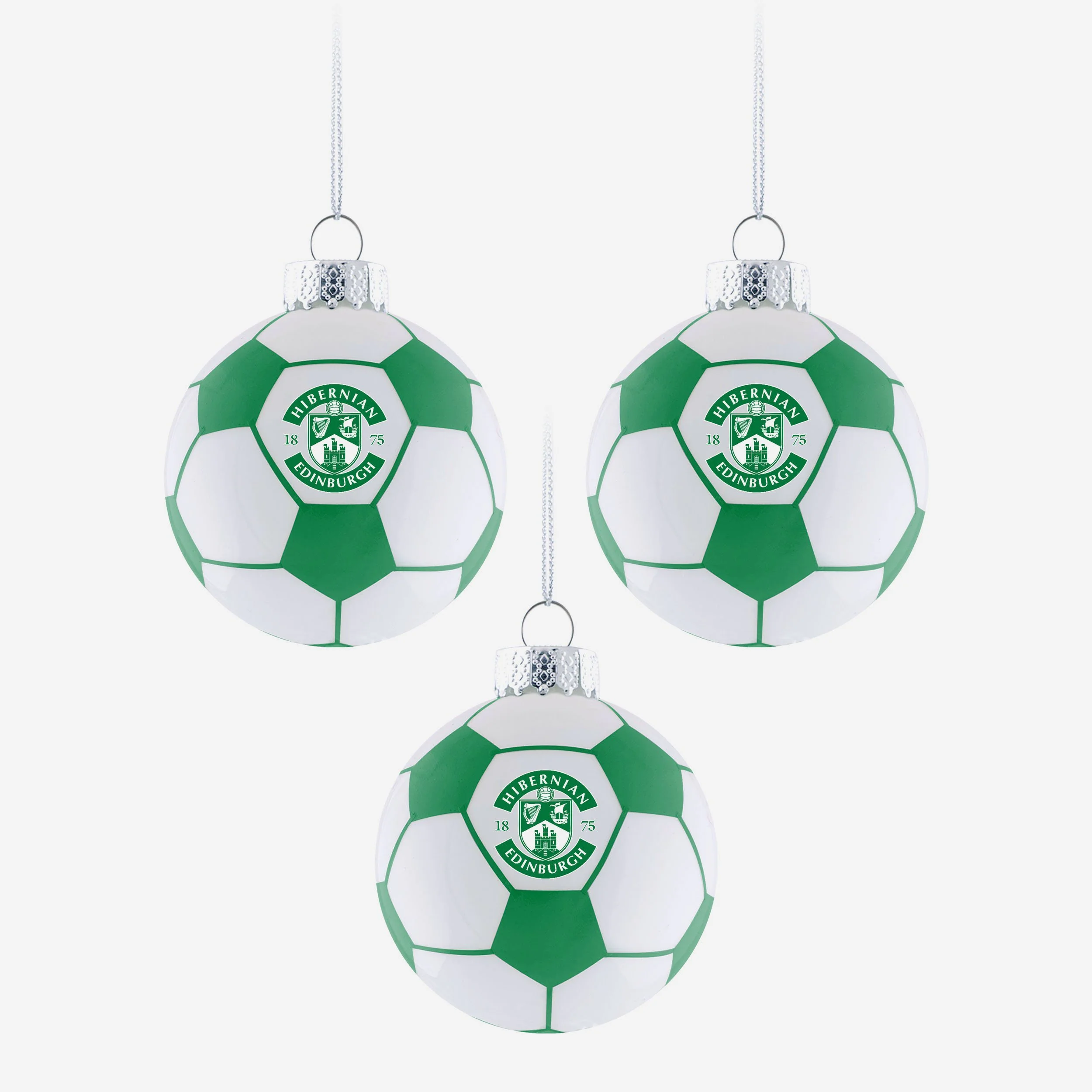 Hibernian FC 3 Pack Football Ornament