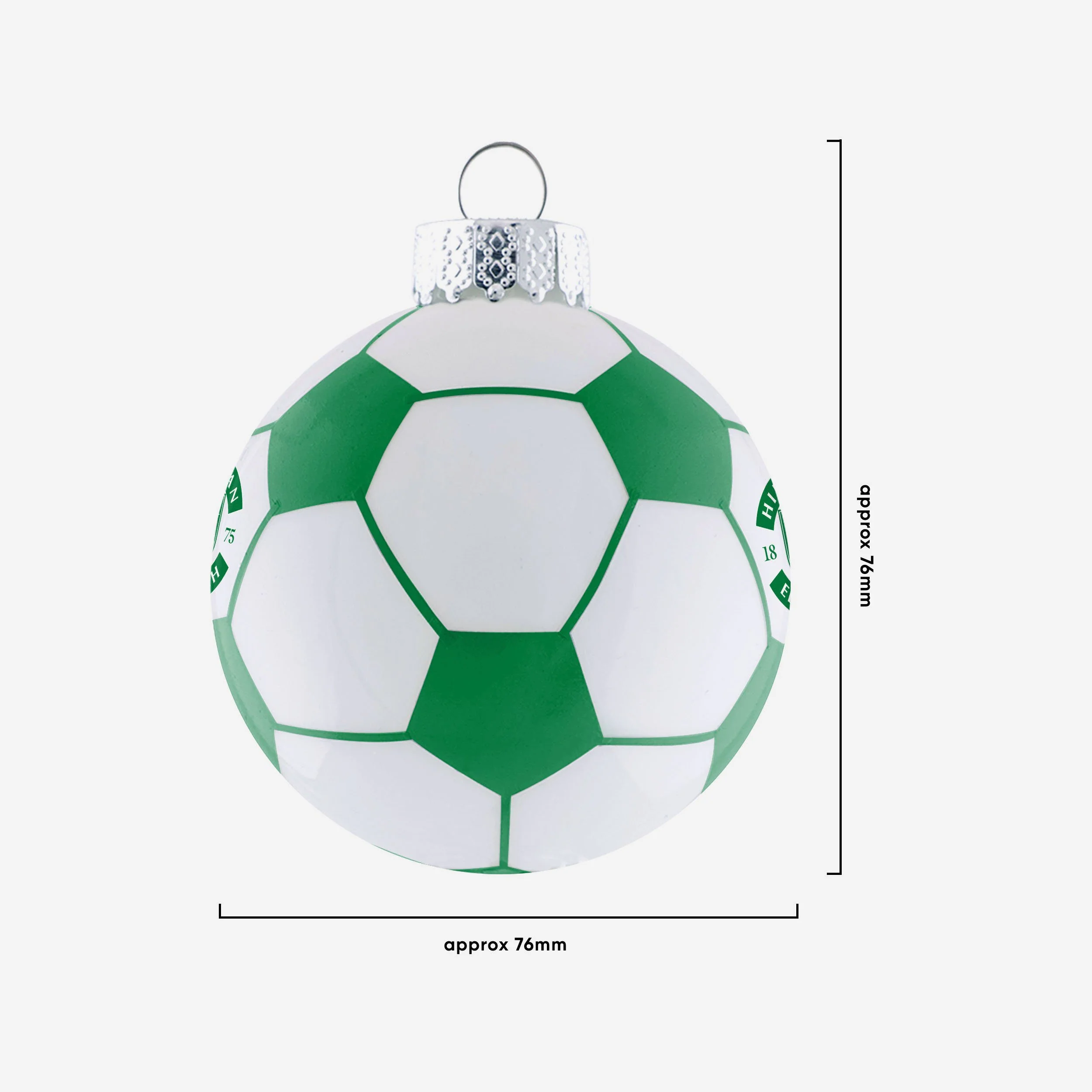 Hibernian FC 3 Pack Football Ornament - Image 2