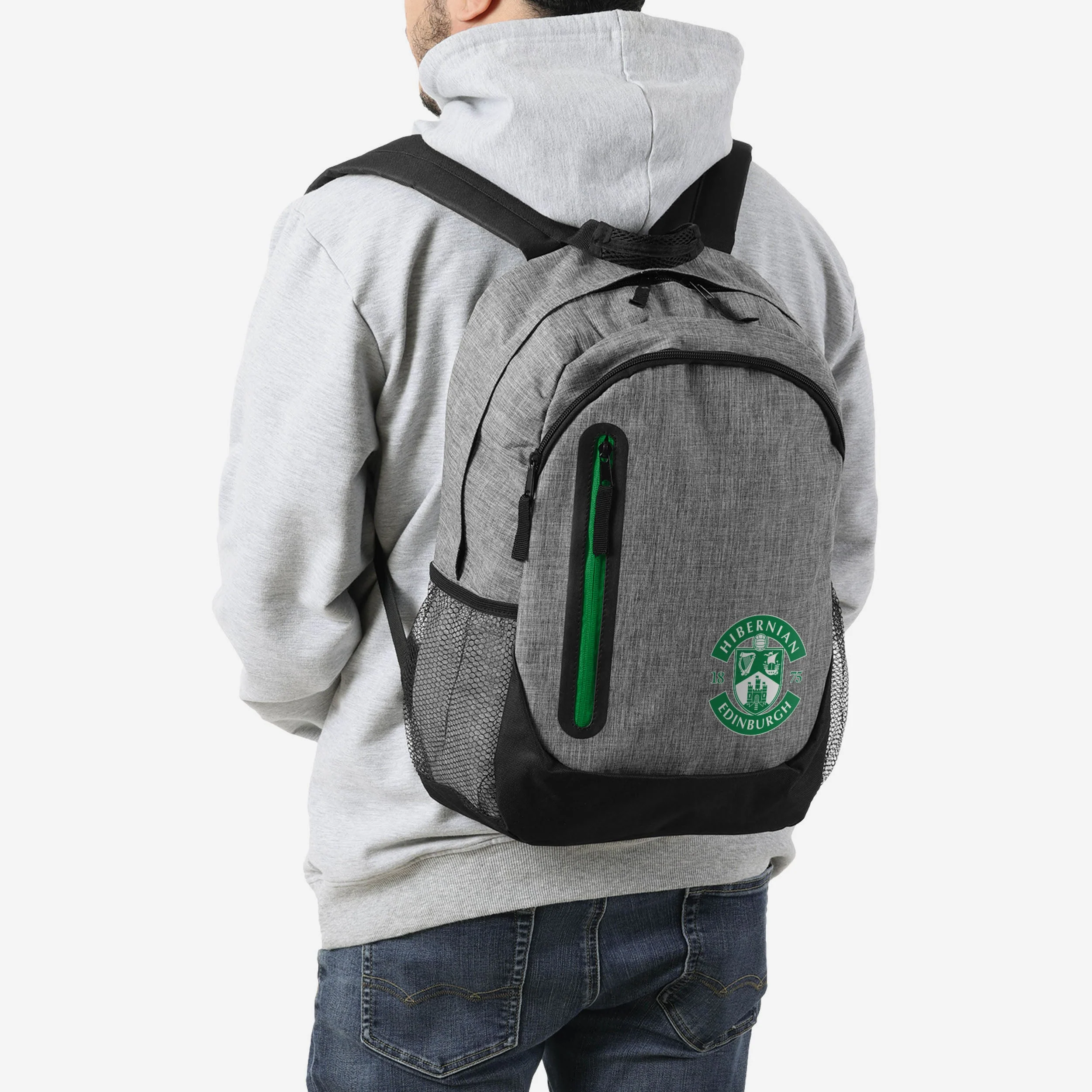 Hibernian FC Grey Backpack - Image 5