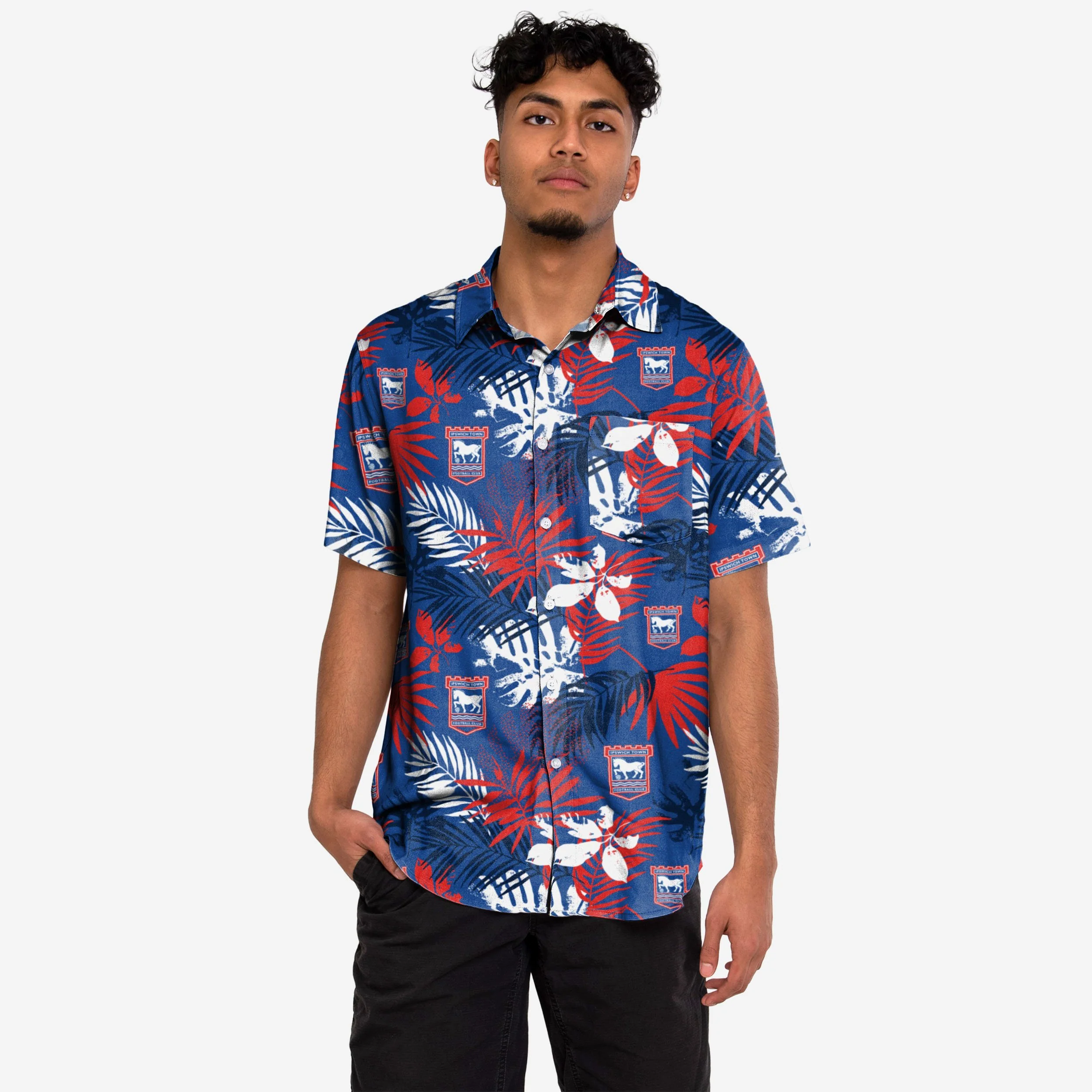 Ipswich Town FC Floral Button Up Shirt