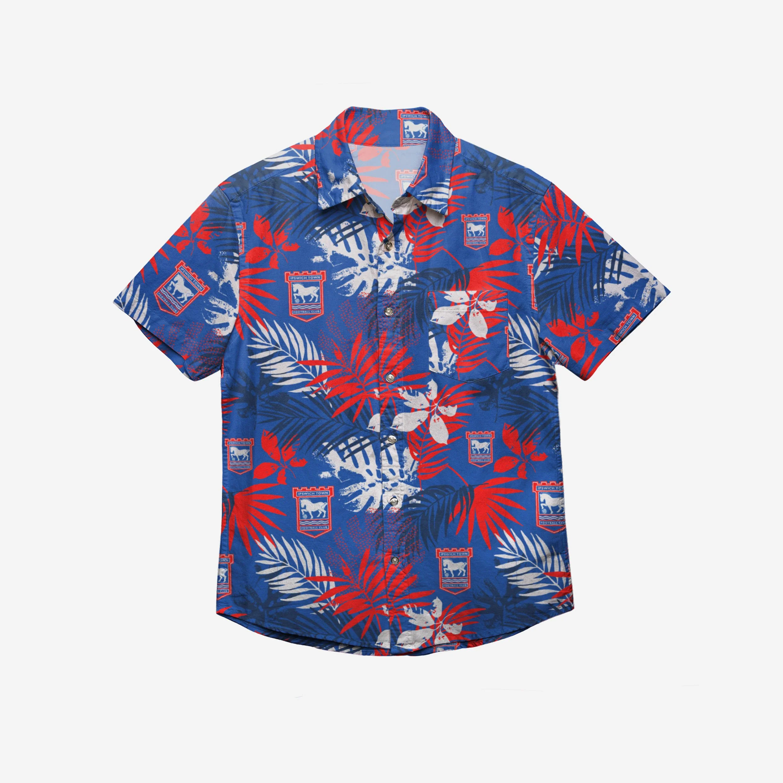 Ipswich Town FC Floral Button Up Shirt - Image 3