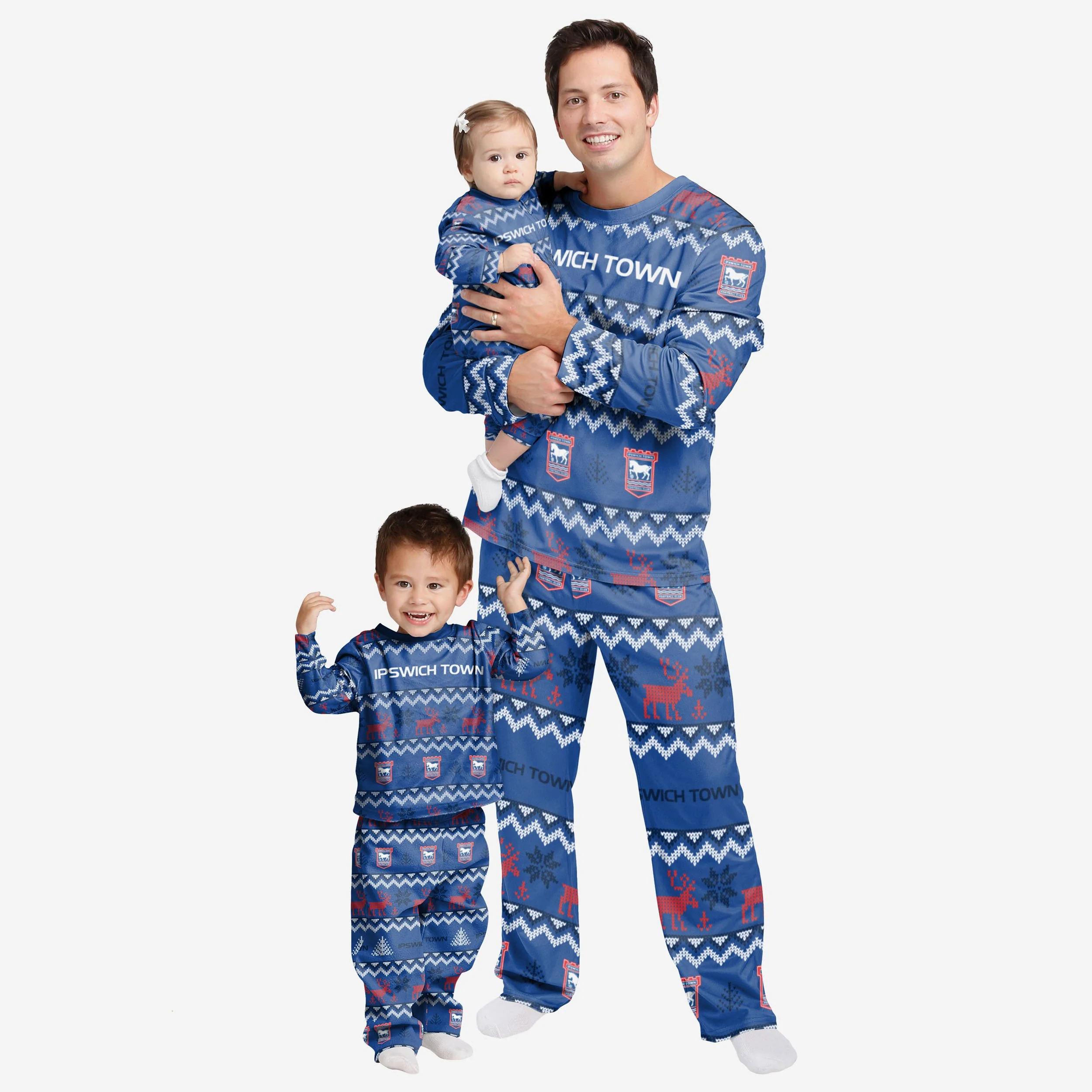 Ipswich Town FC Infant Ugly Pattern Family Holiday Pyjamas - Image 2
