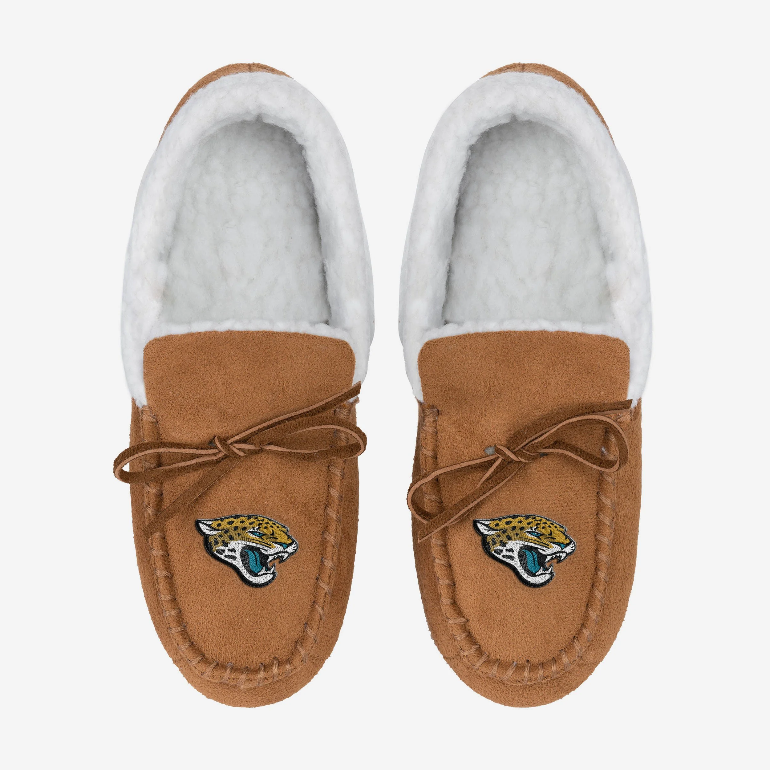 Jacksonville Jaguars Fur Closed Back Moccasin Slipper - Image 3