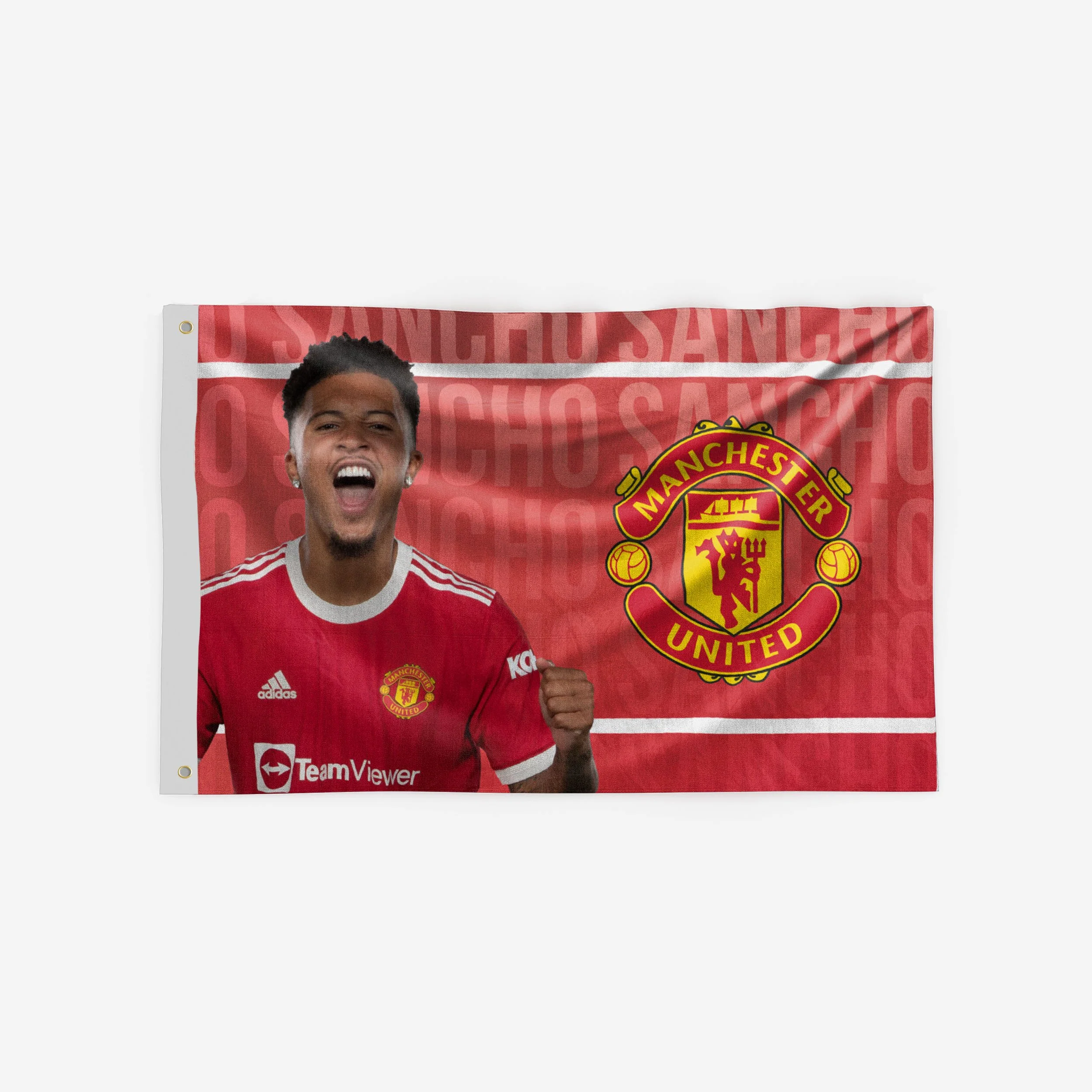 Jadon Sancho Manchester United FC 5 x 3 Flag