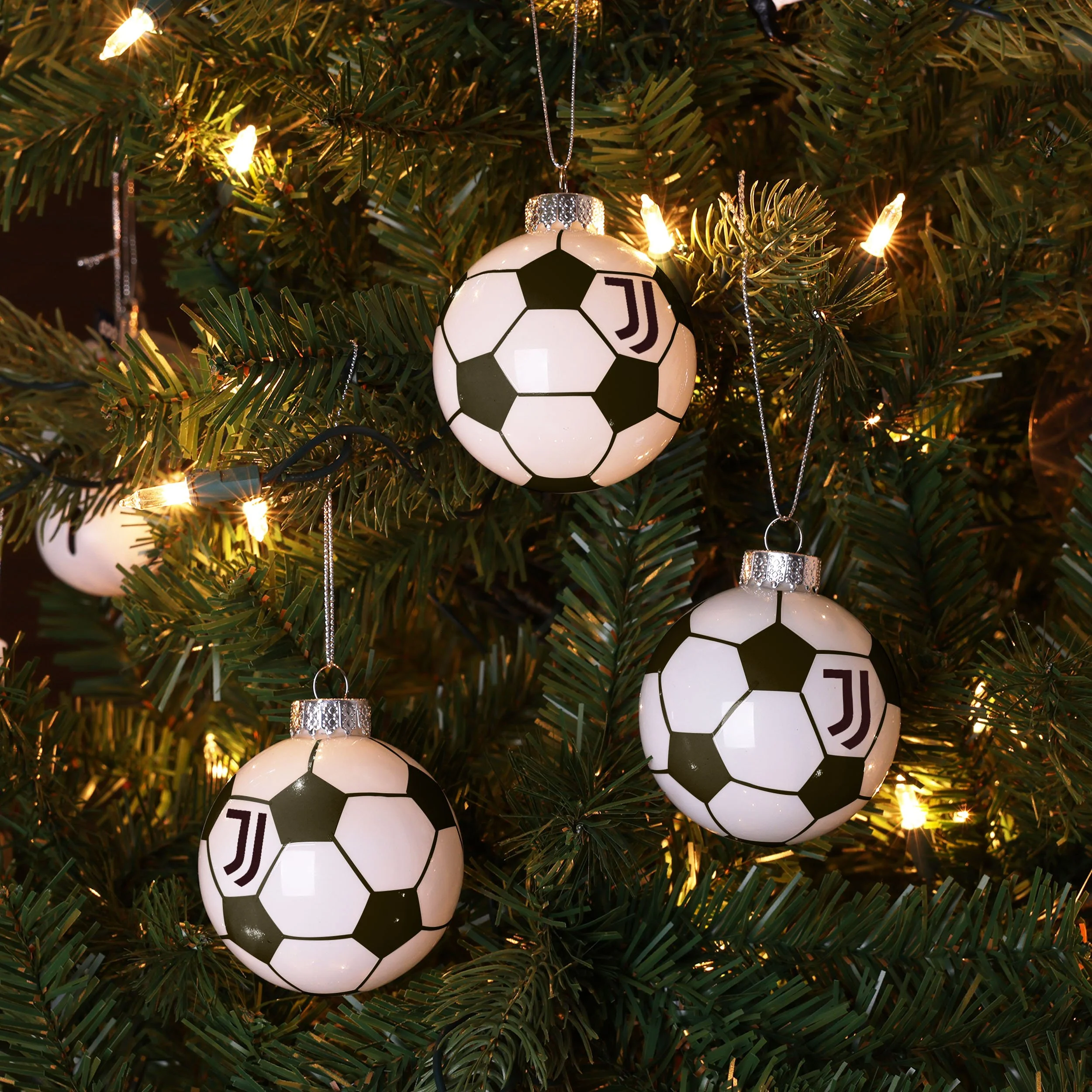 Juventus FC 3 Pack Football Ornament - Image 3