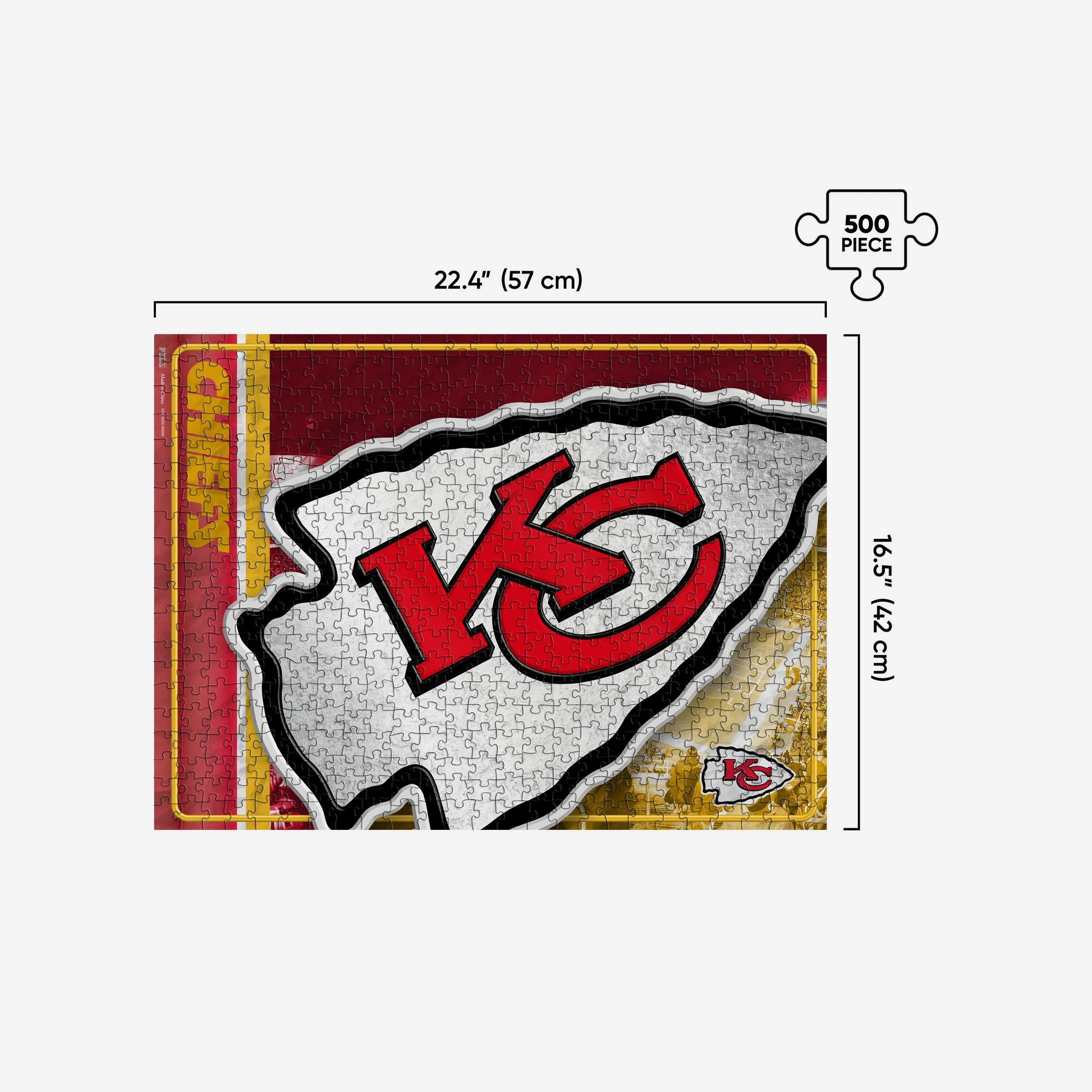 Kansas City Chiefs 500 Piece Jigsaw Puzzle PZLZ - Image 2