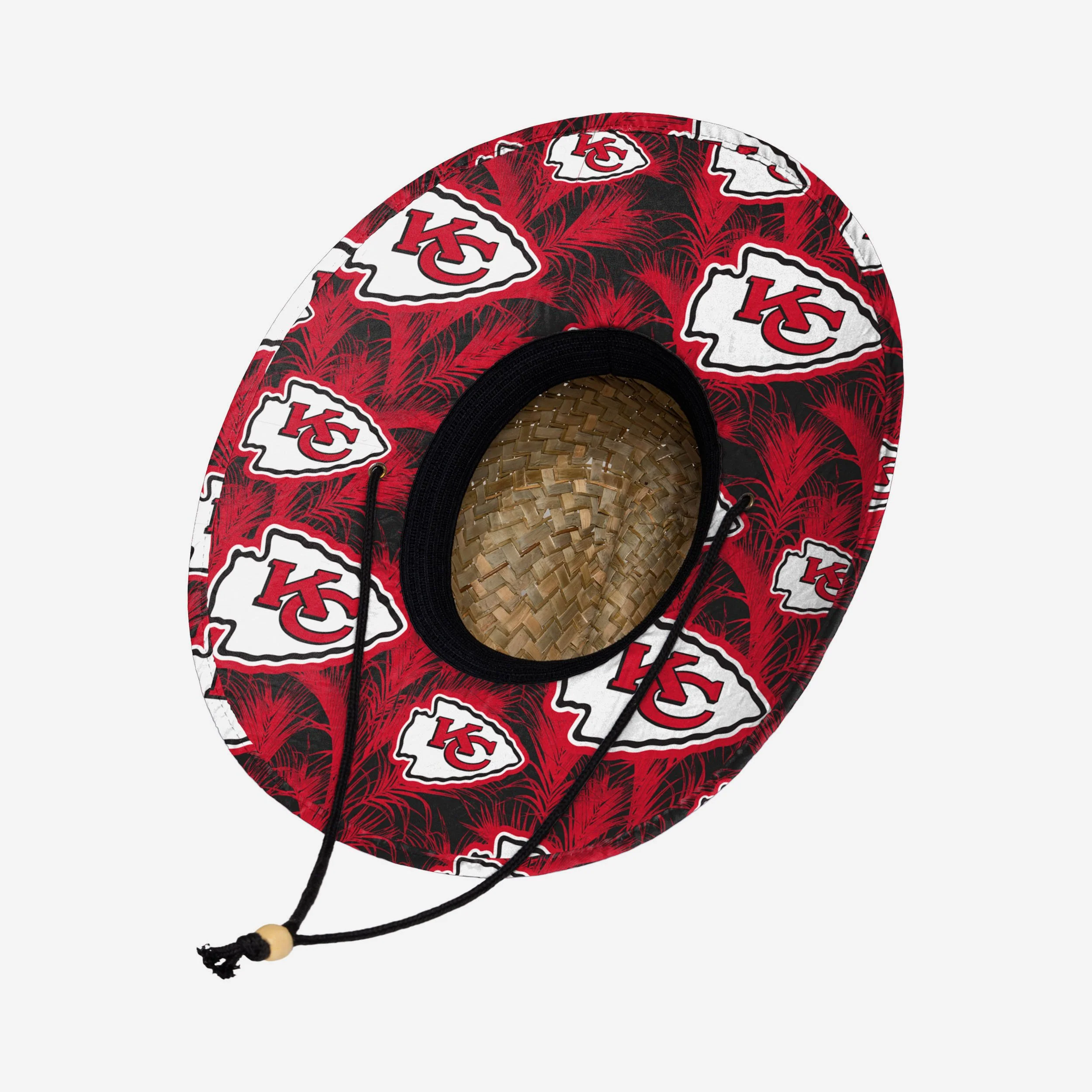 Kansas City Chiefs Floral Straw Hat - Image 2
