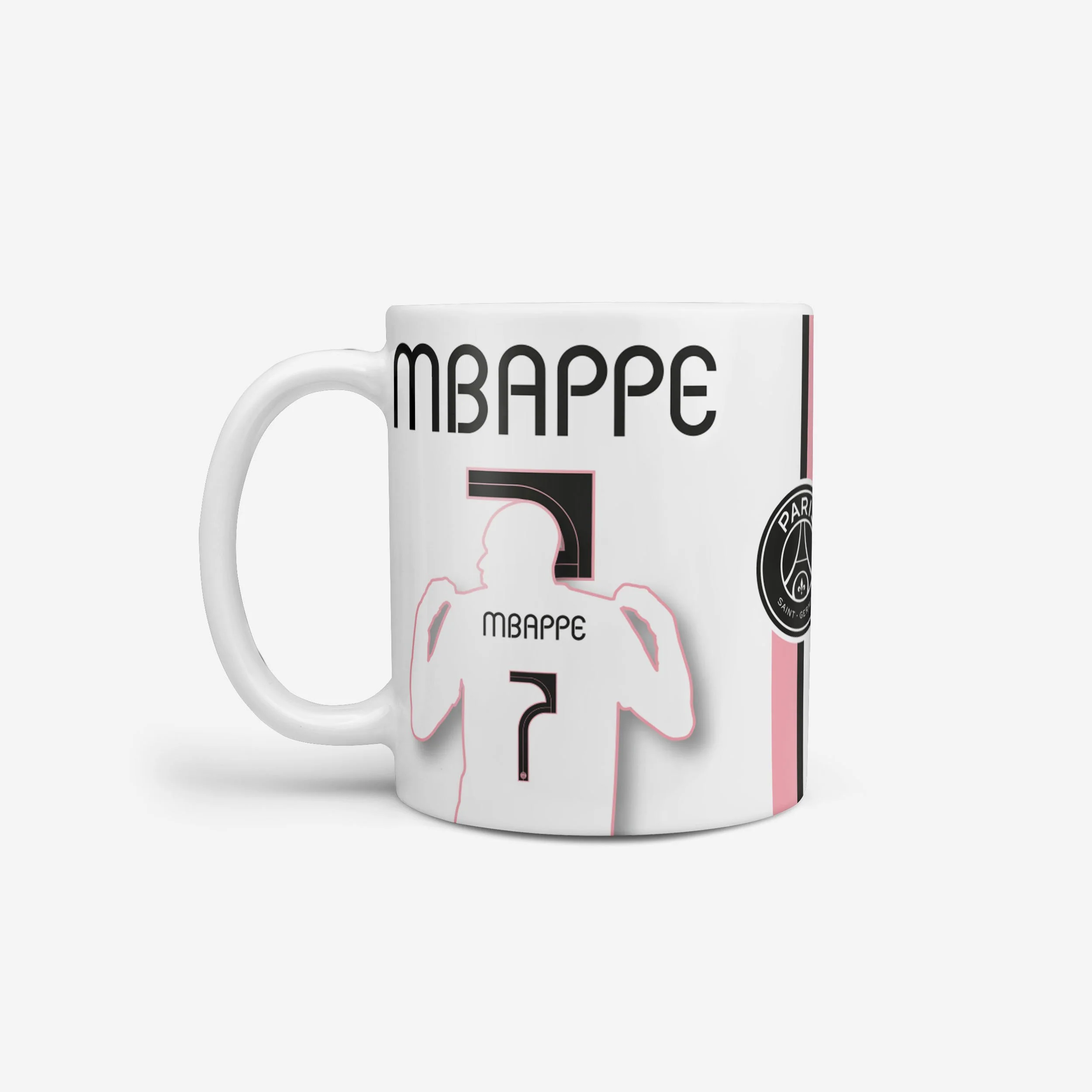 Kylian Mbappe Paris Saint-Germain FC Silhouette Mug