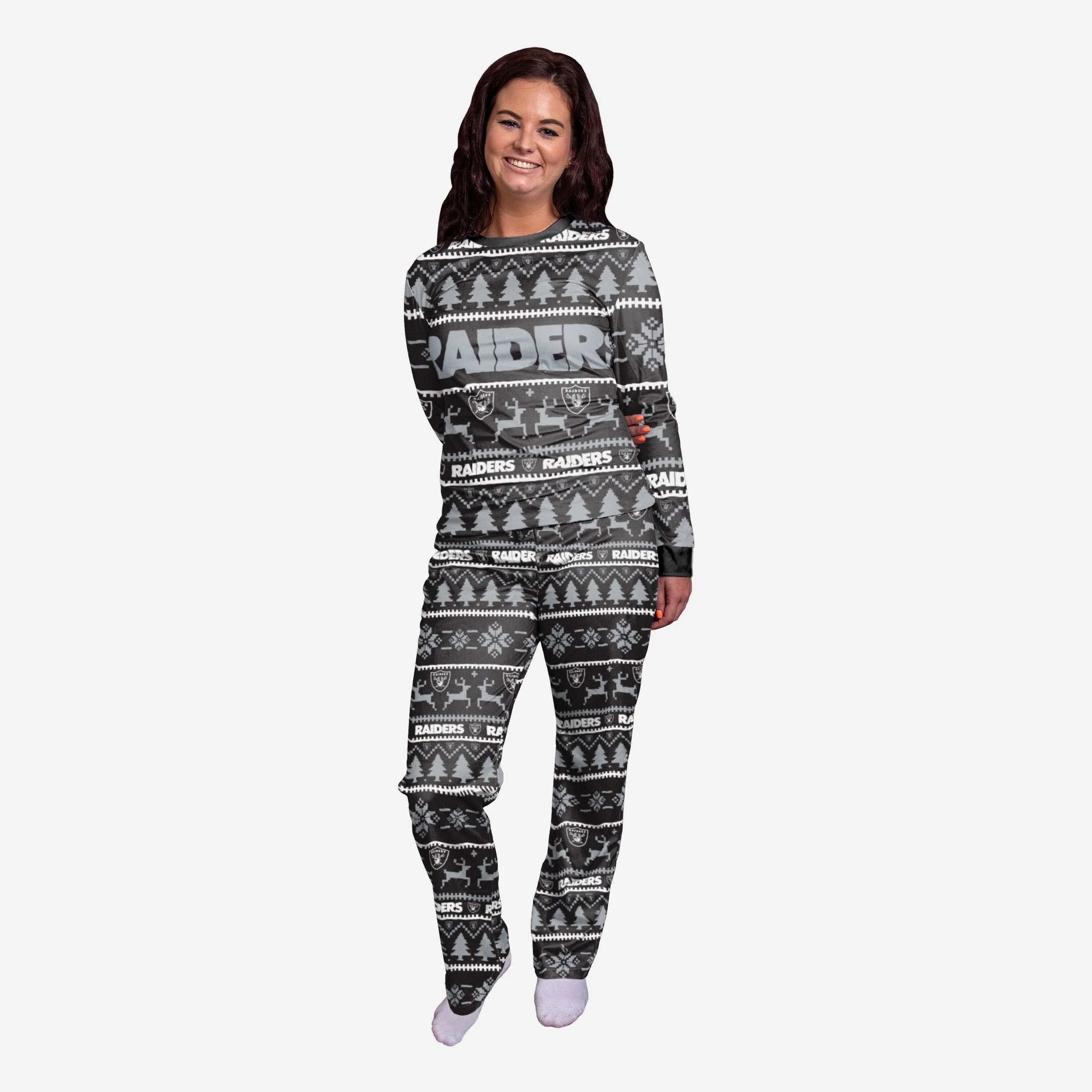 Las Vegas Raiders Womens Family Holiday Pyjamas