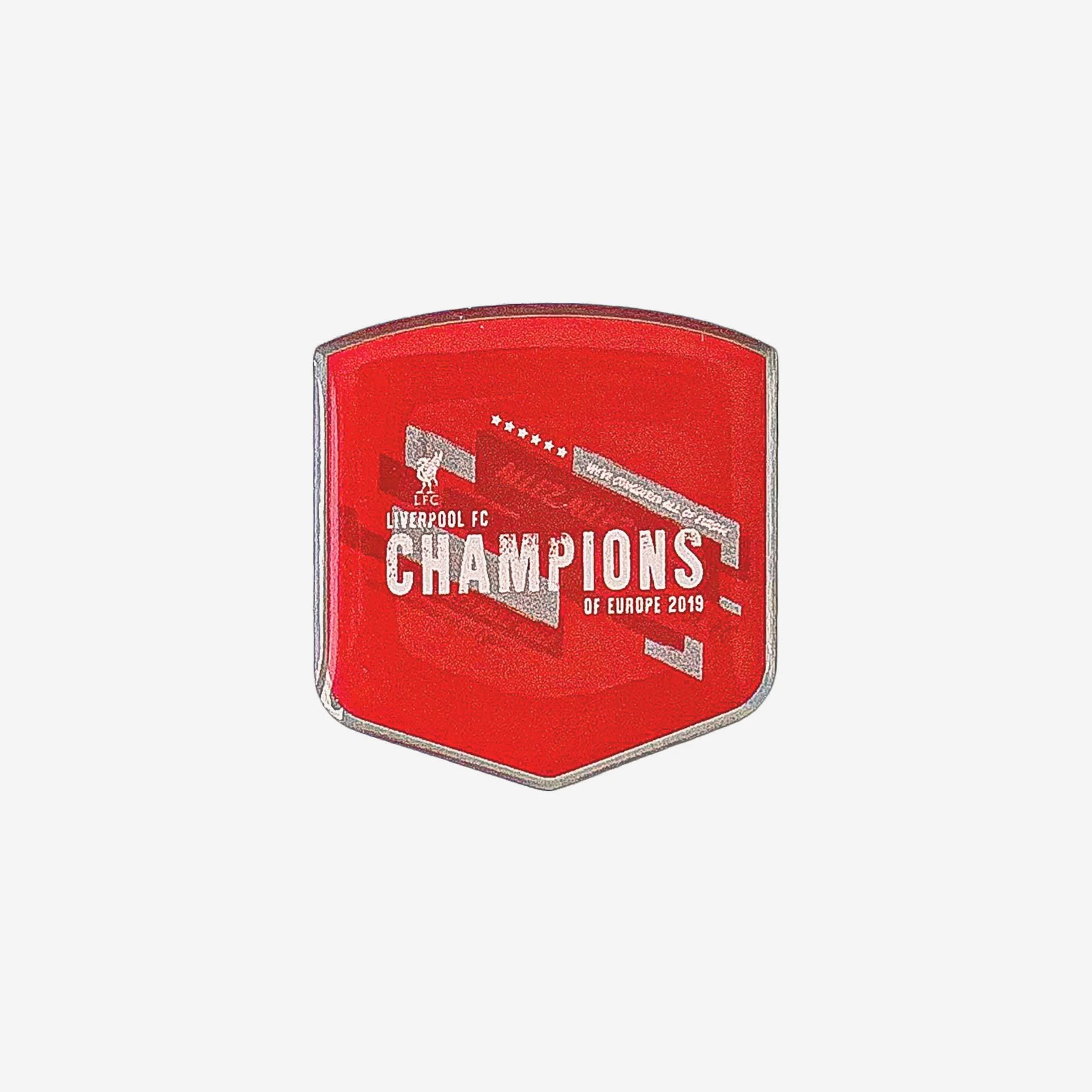 Liverpool FC 2018-19 Champions Keyring, Badge & Magnet Set - Image 4