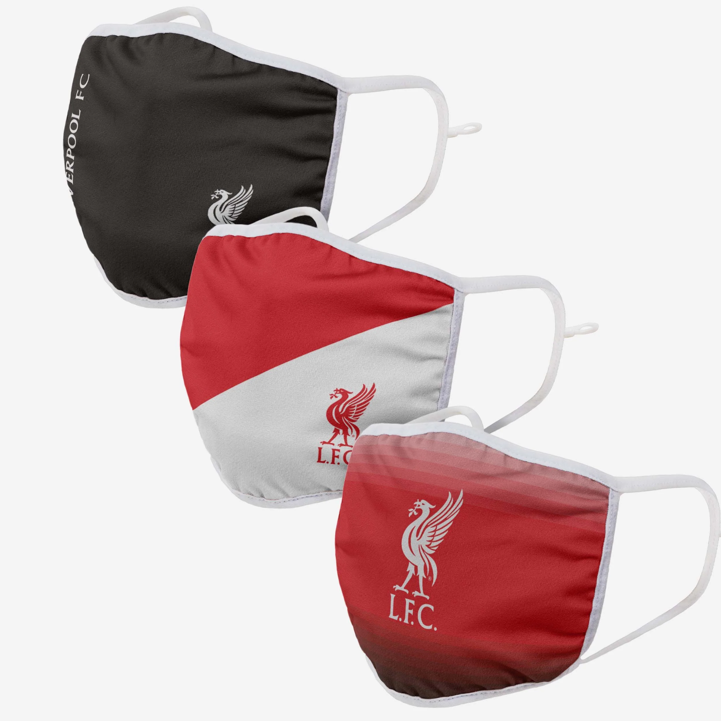 Liverpool FC 3 Pack Adjustable Printed Face Cover