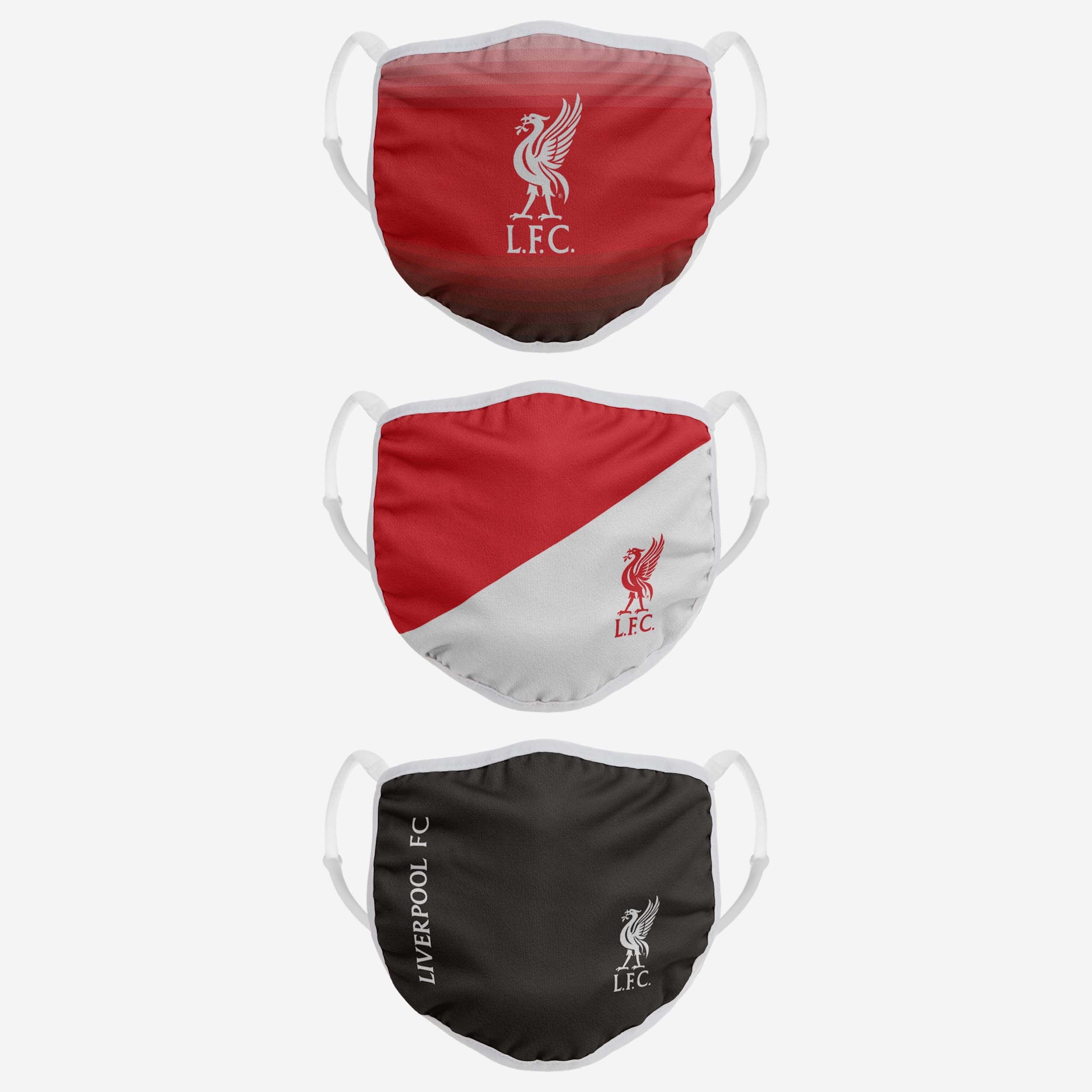 Liverpool FC 3 Pack Adjustable Printed Face Cover - Image 2