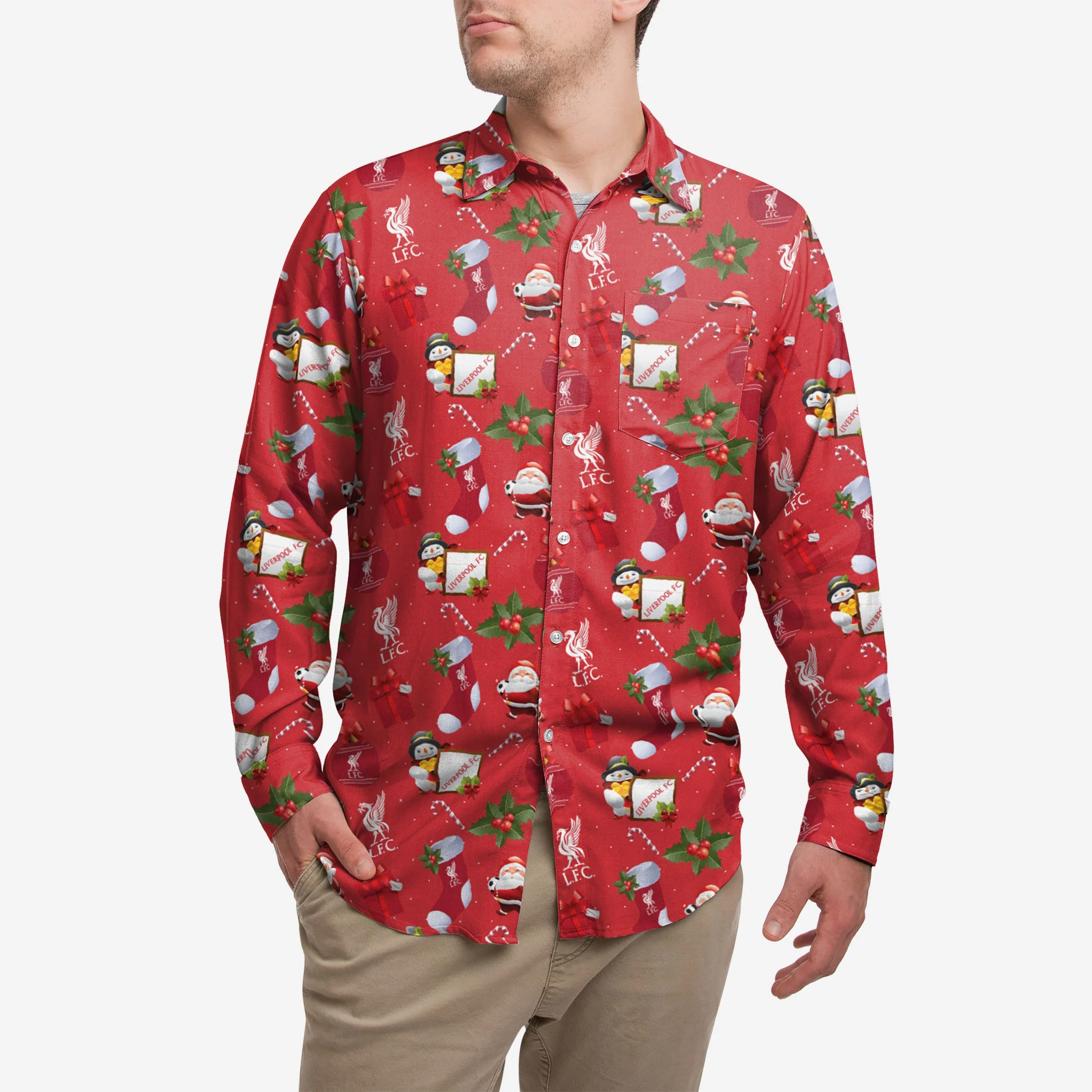 Liverpool FC Long Sleeve Christmas Shirt
