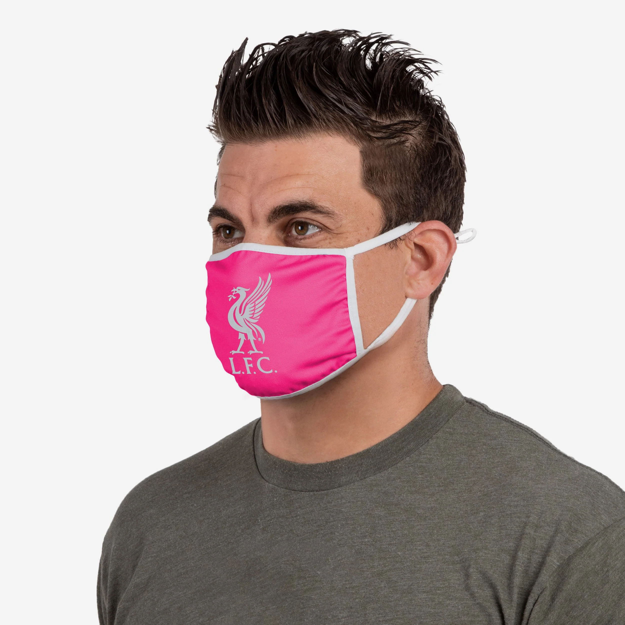 Liverpool FC Pink Neon Reflective Face Cover - Image 3