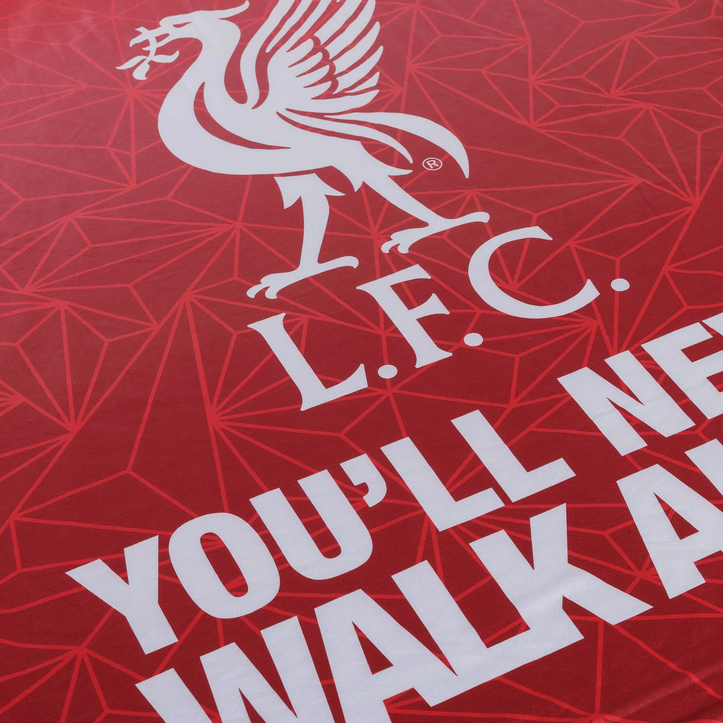 Liverpool FC Slogan Sherpa Plush Throw Blanket - Image 5