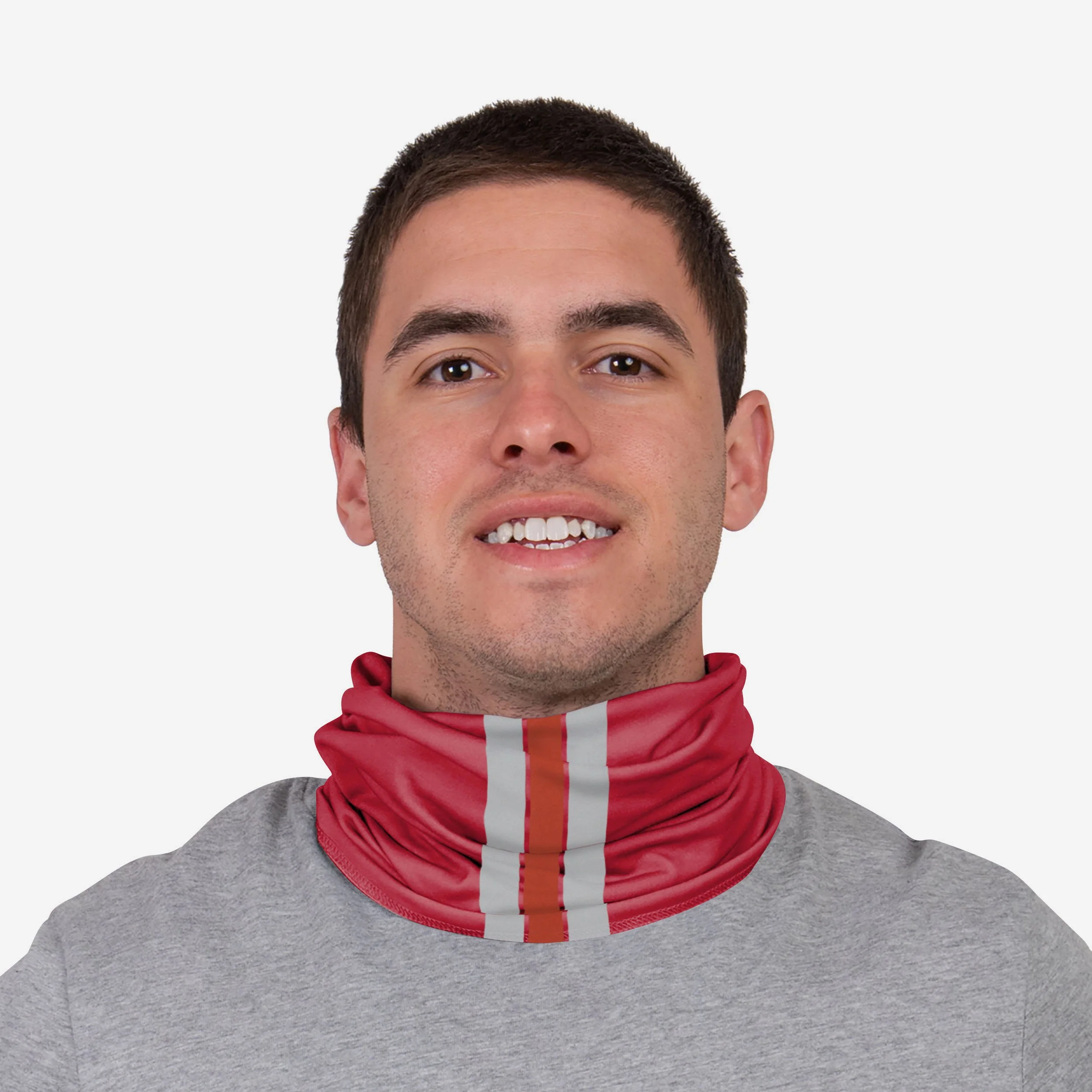 Liverpool FC Stripe Logo Reflective Snood Scarf - Image 3