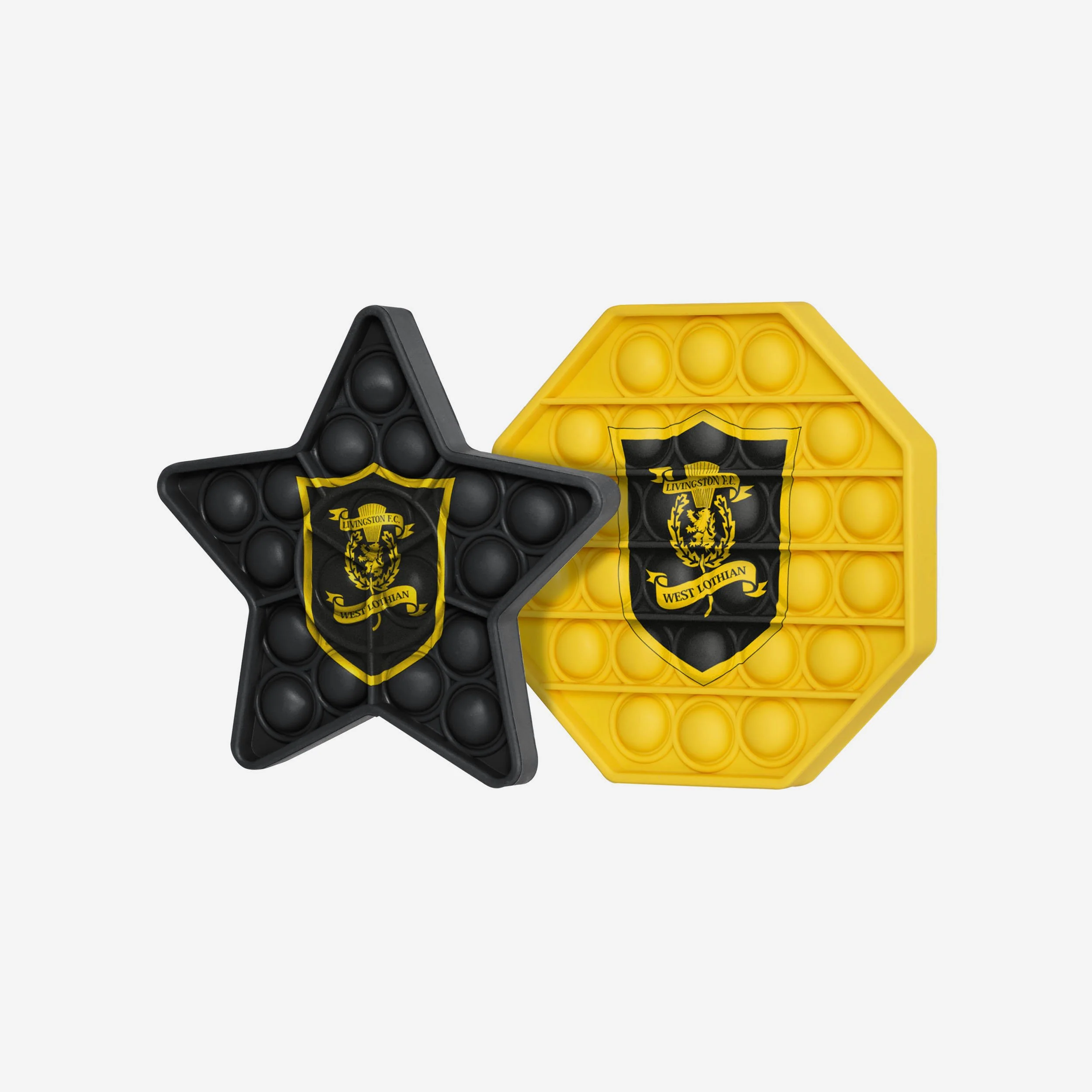 Livingston FC 2 Pack Octagon & Star Push-Itz Fidget