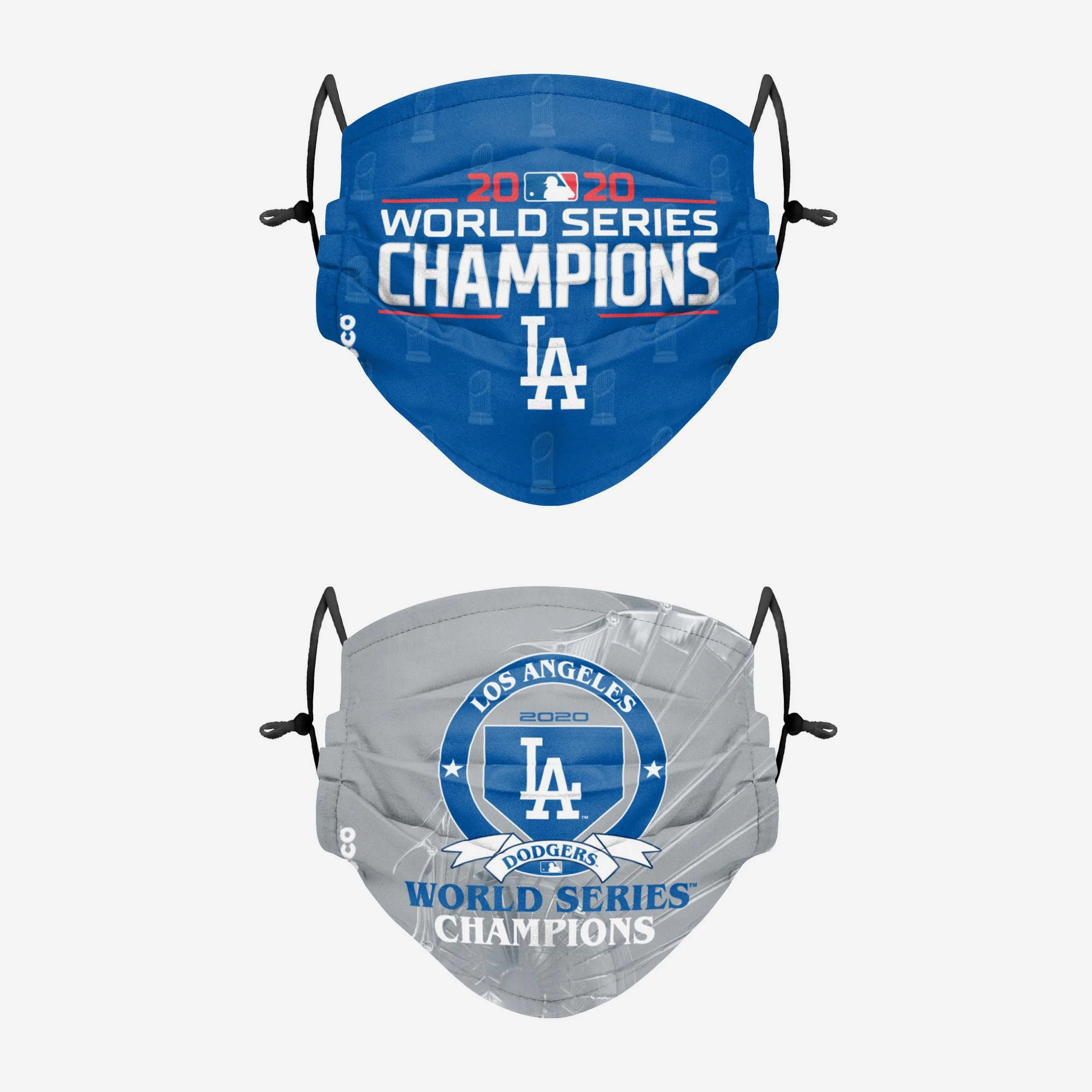 Los Angeles Dodgers 2020 World Series Champions Adjustable 2 Pack Face Cover