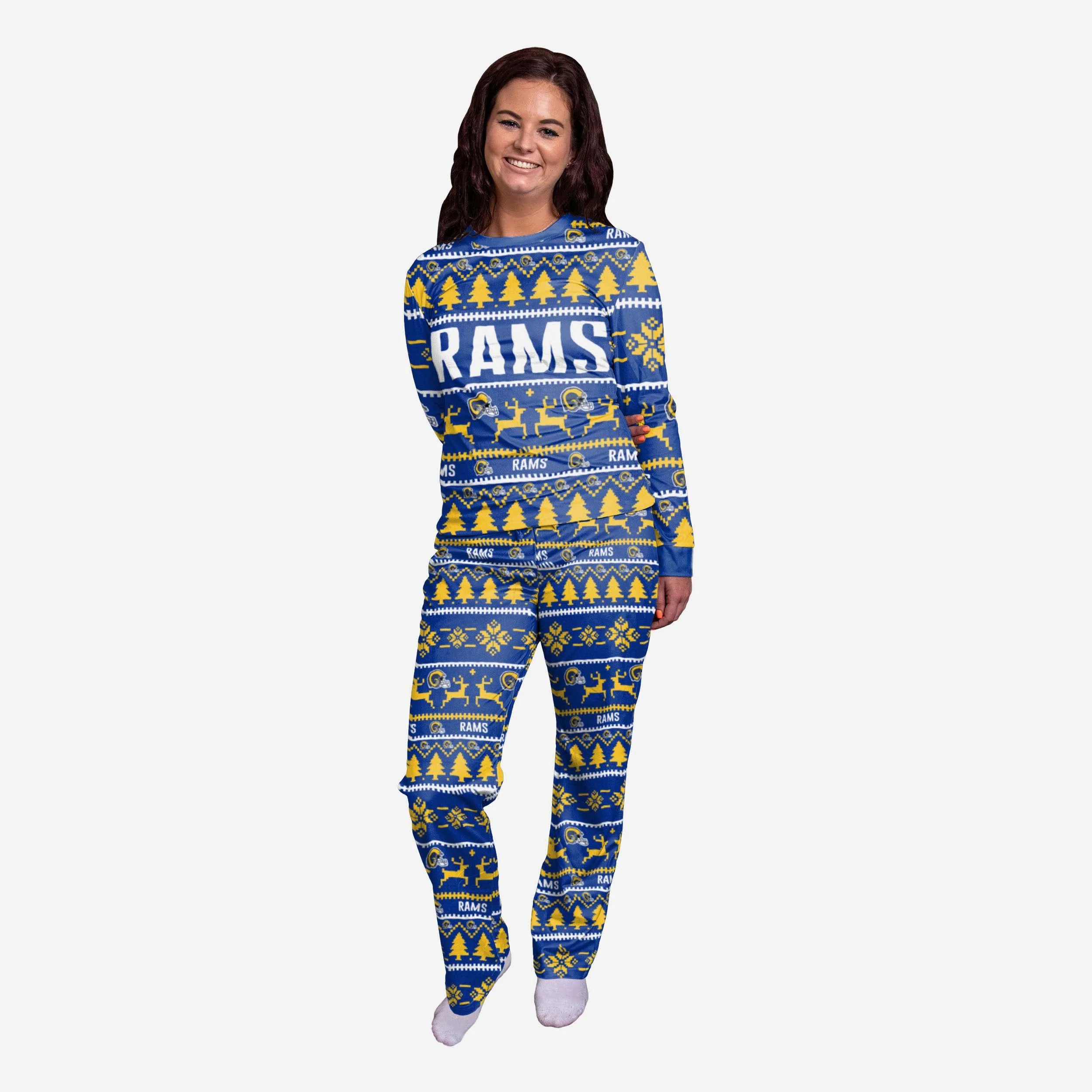 Los Angeles Rams Womens Family Holiday Pyjamas