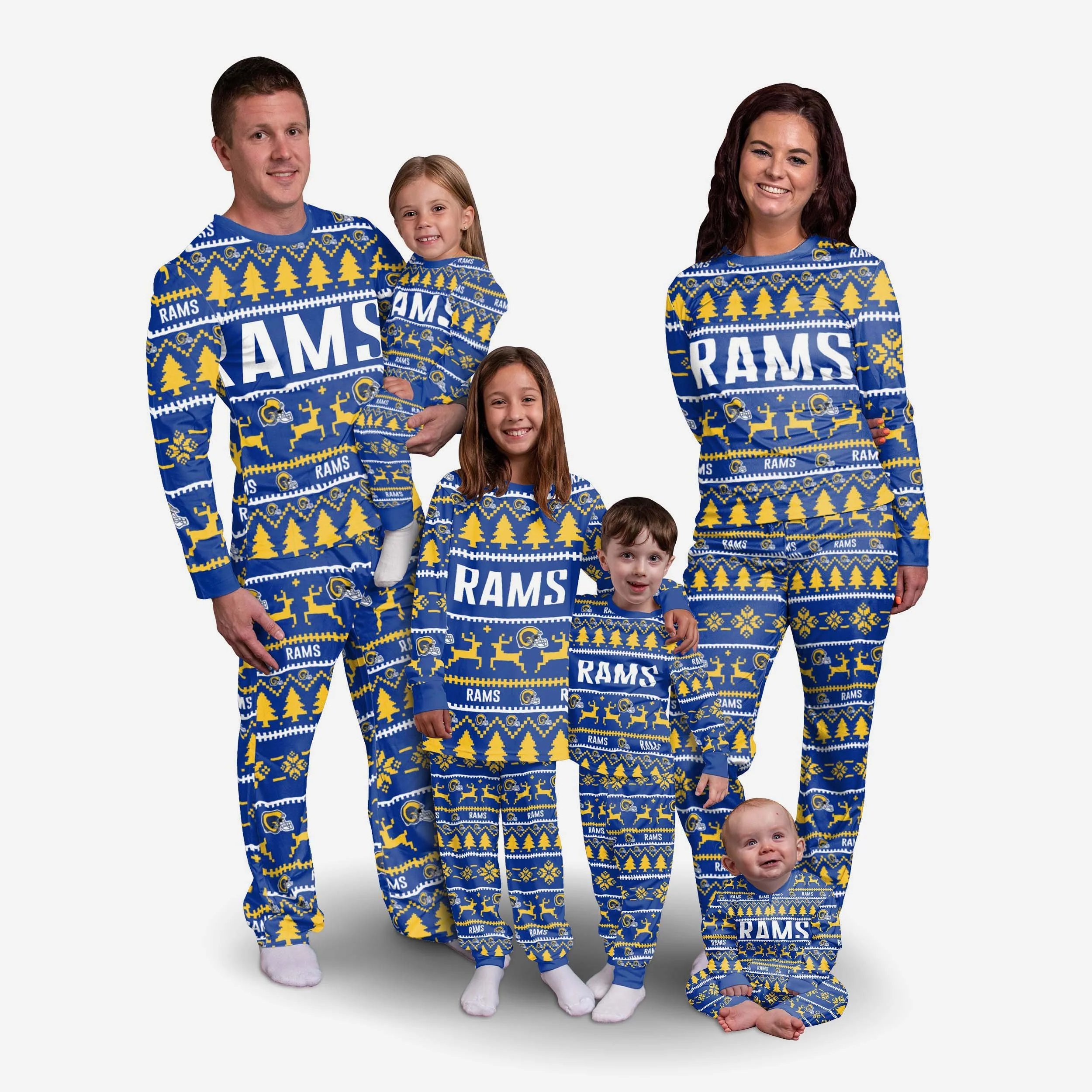Los Angeles Rams Womens Family Holiday Pyjamas - Image 3