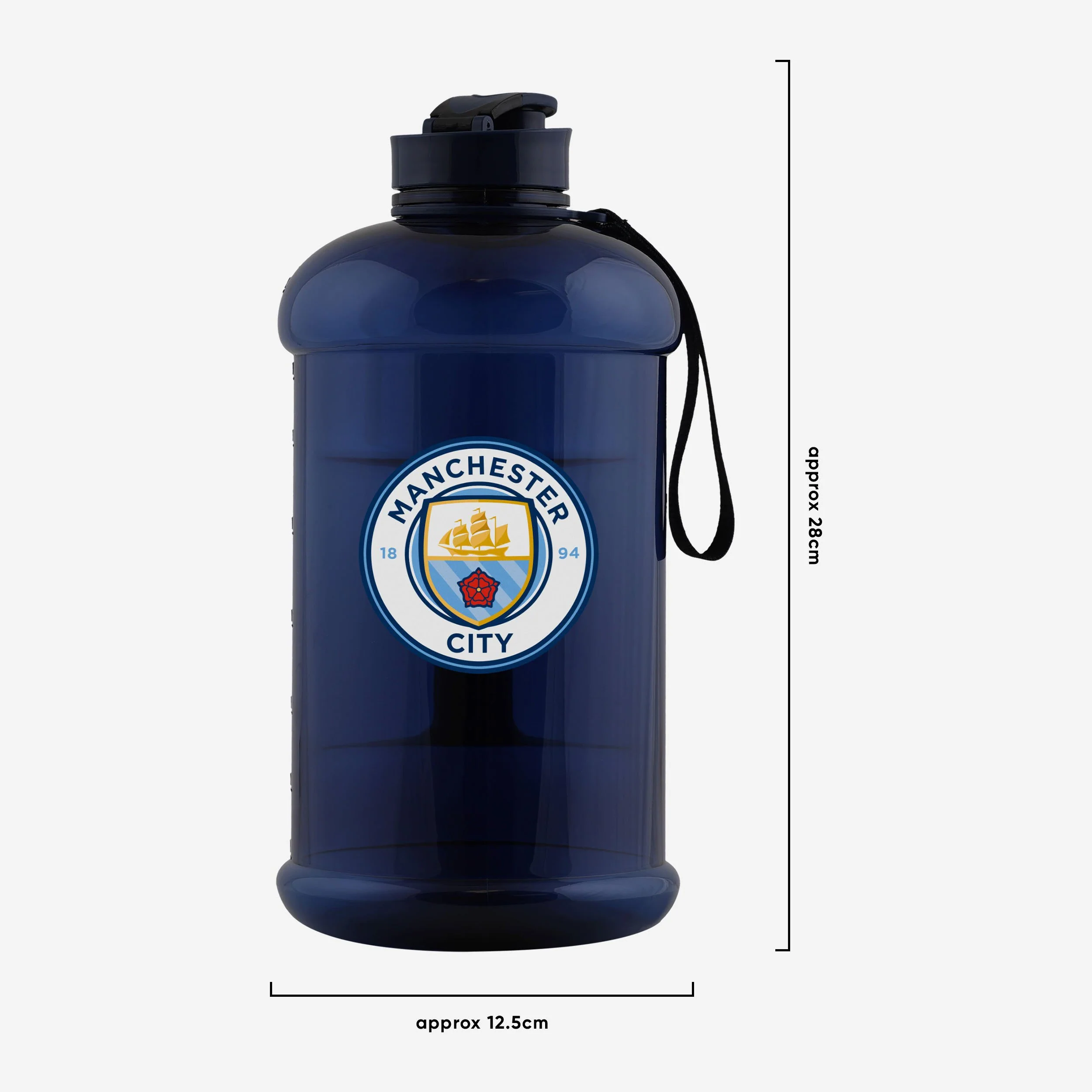 Manchester City FC 2 Litre Clear Sports Bottle - Image 5