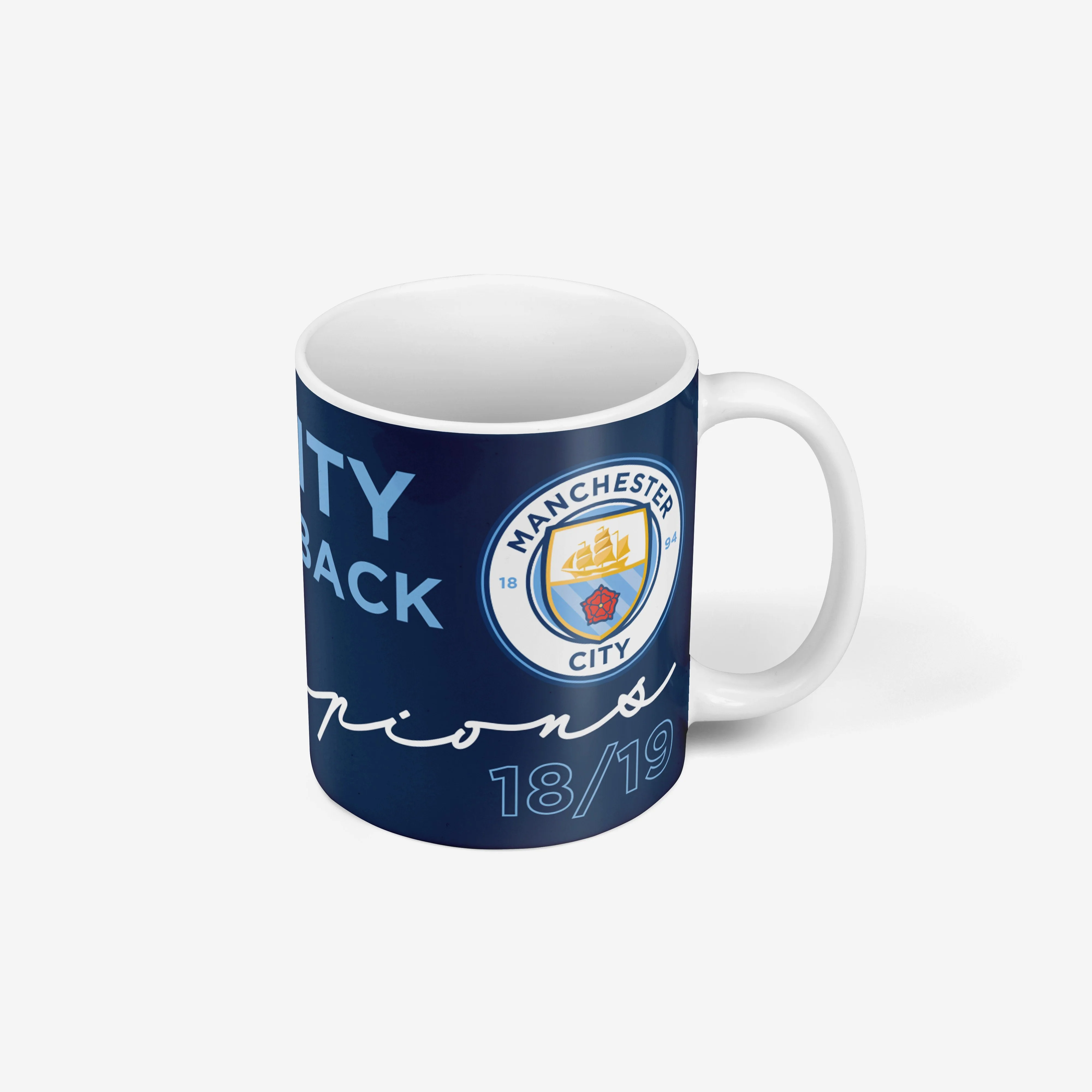 Manchester City FC 2018/19 Champions Mug - Image 3