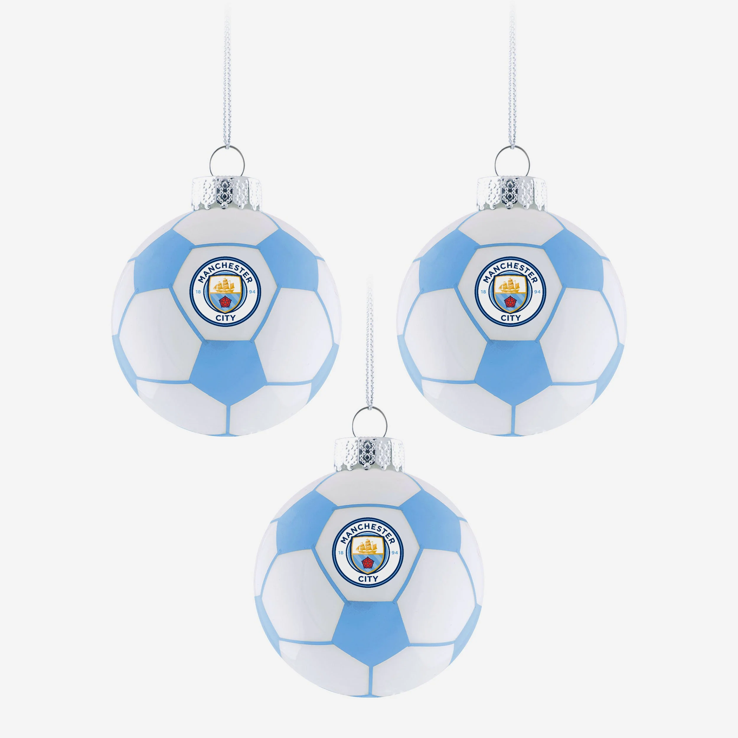 Manchester City FC 3 Pack Football Ornament