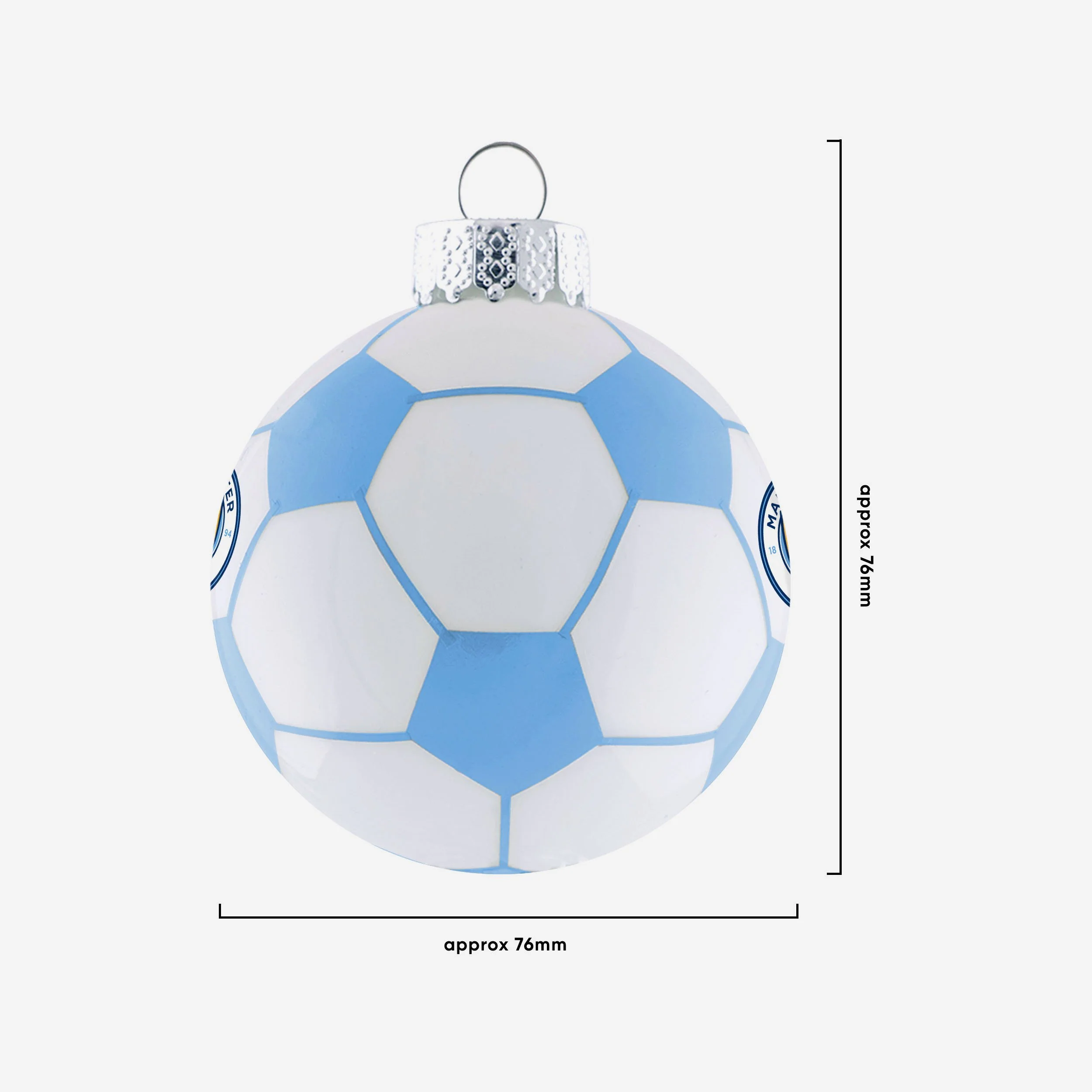 Manchester City FC 3 Pack Football Ornament - Image 2
