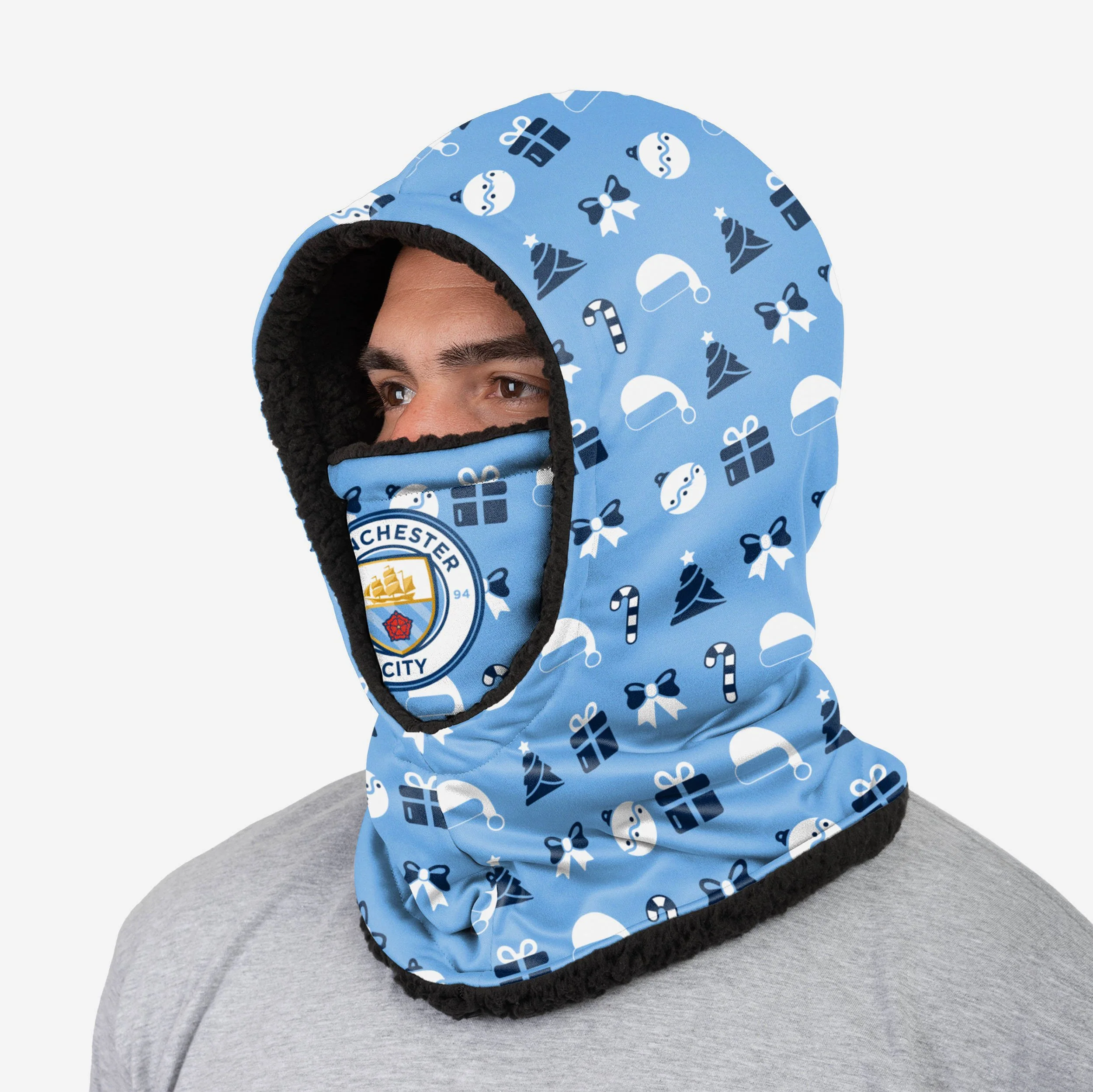 Manchester City FC Christmas Hooded Snood - Image 2