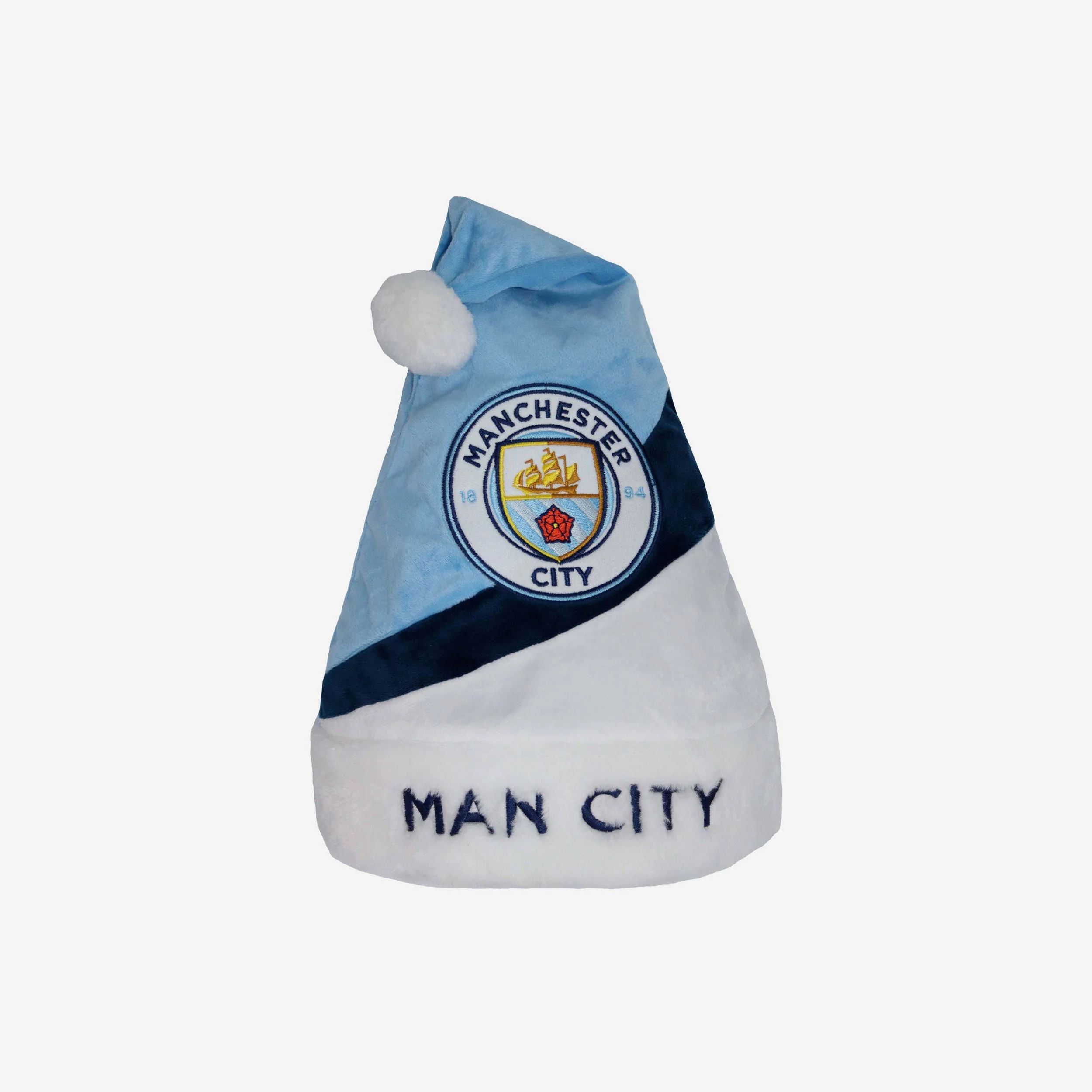 Manchester City FC Colourblock Santa Hat