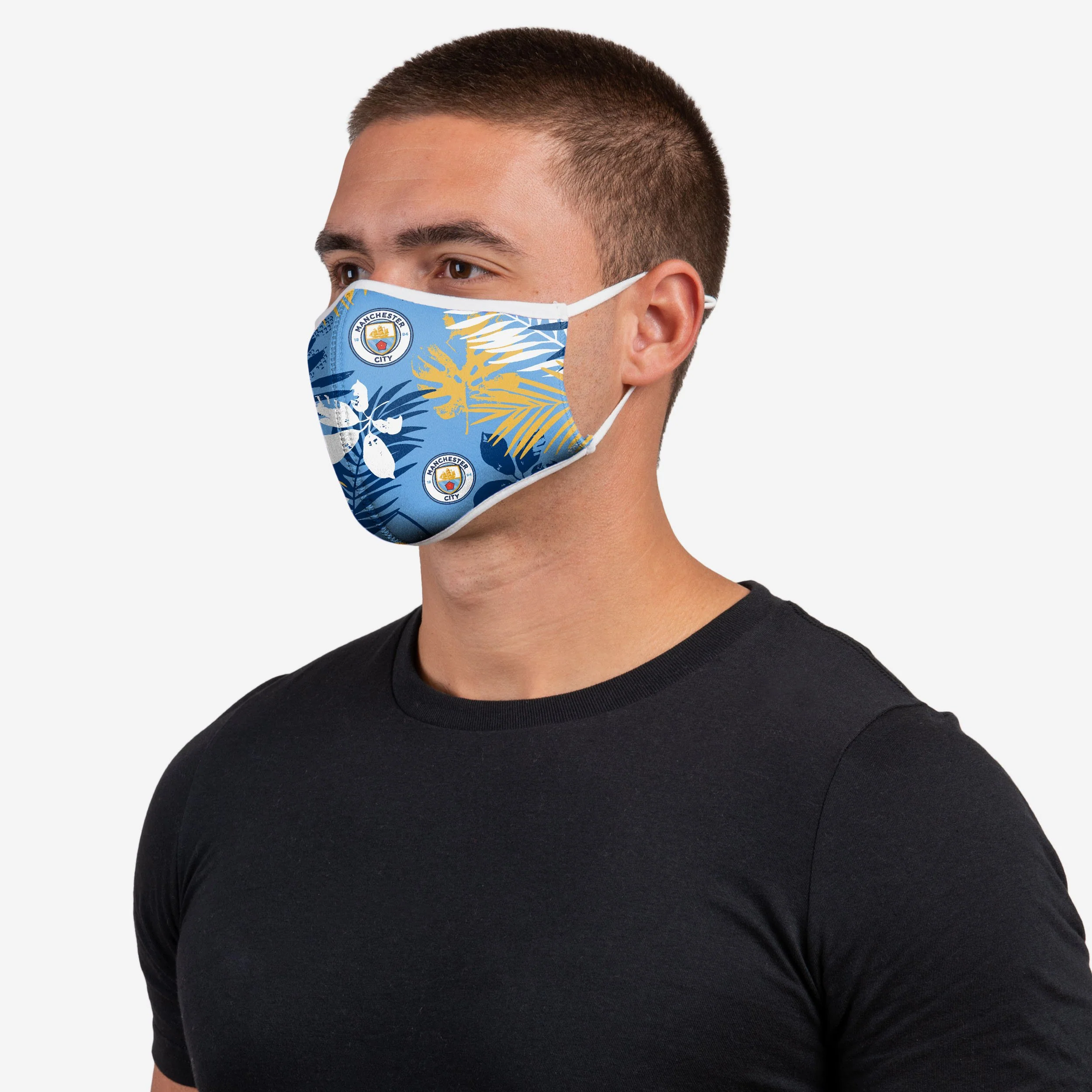 Manchester City FC Floral Spring Face Cover - Image 2