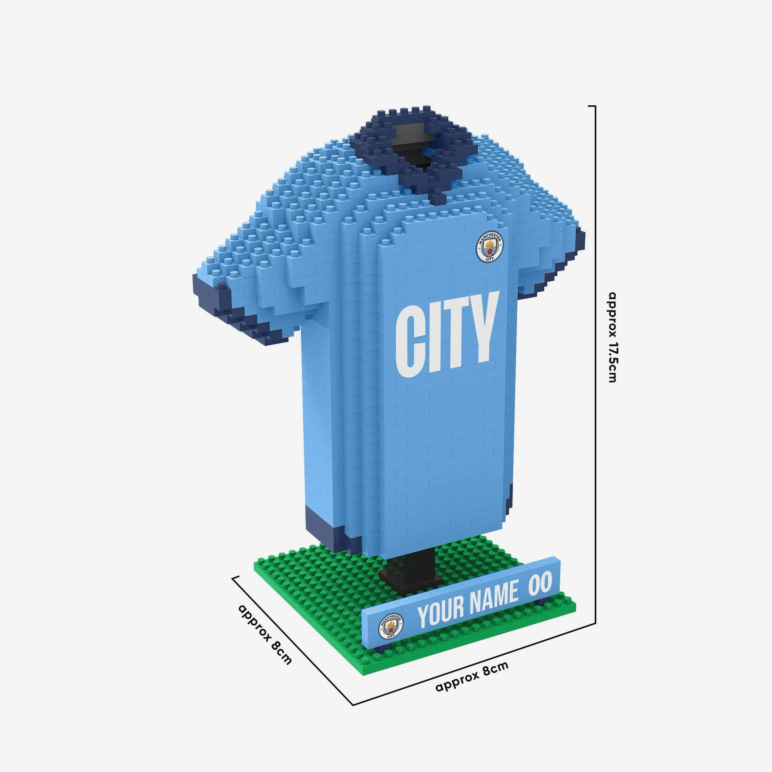 Manchester City FC Personalised BRXLZ Home Shirt - Image 4