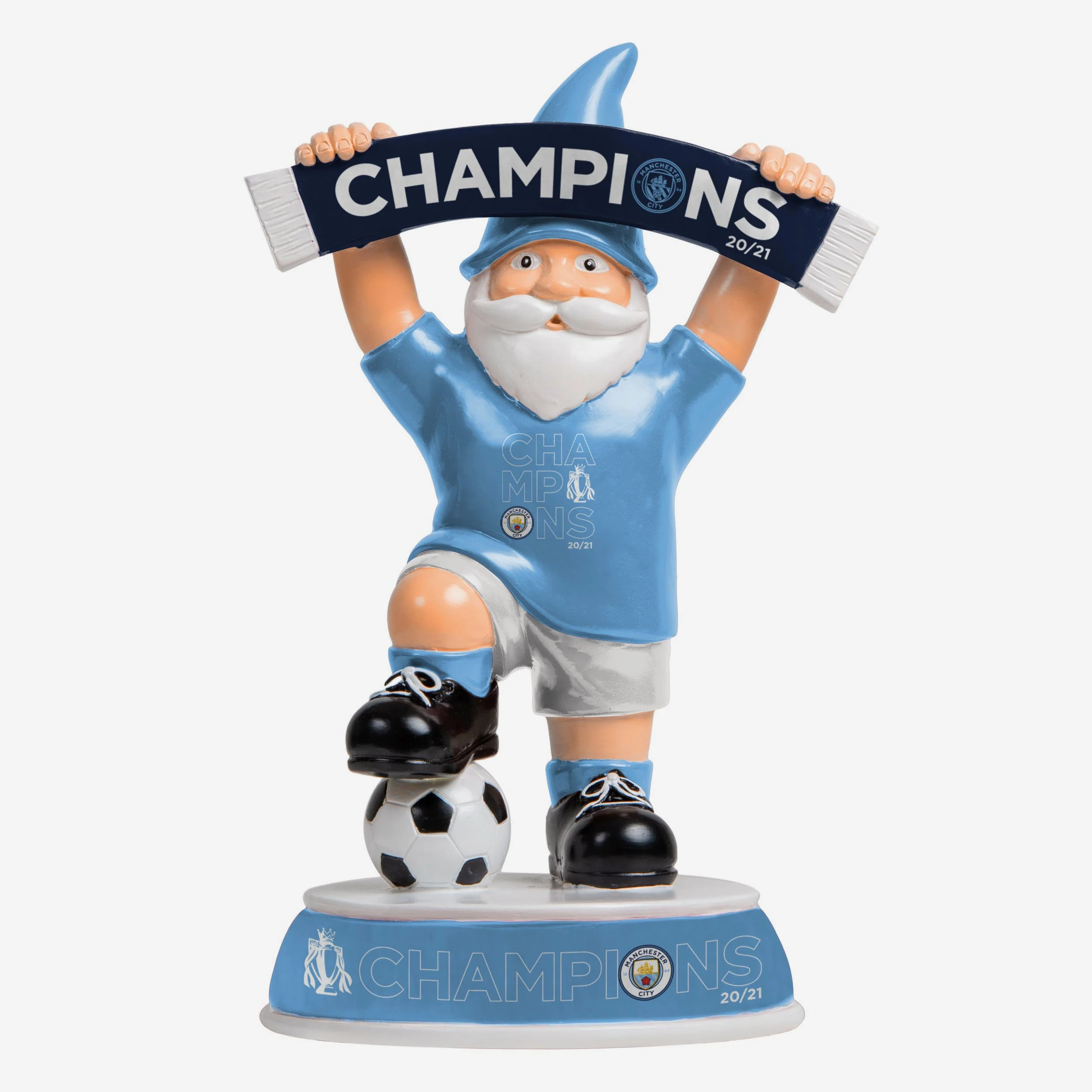 Manchester City FC Premier League Winners Scarf Gnome