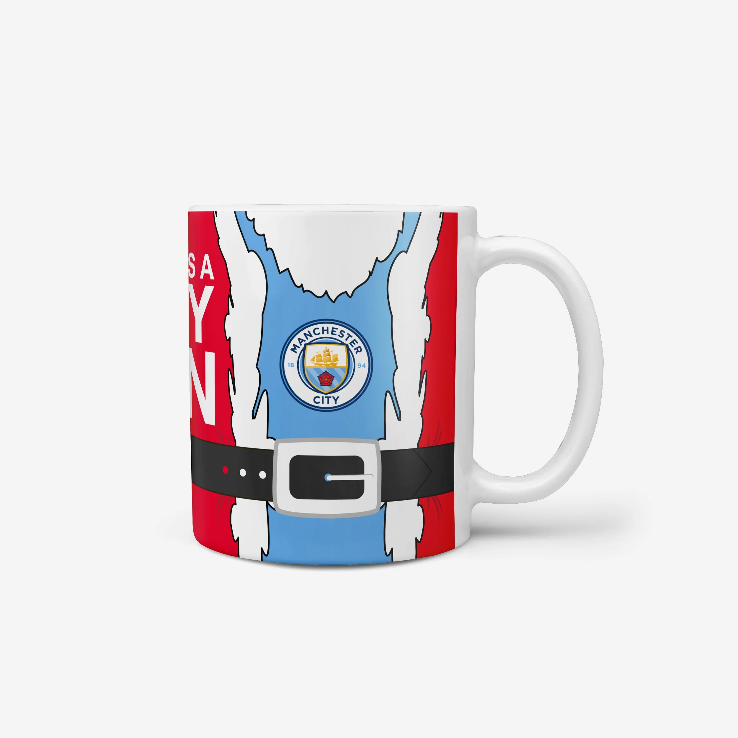 Manchester City FC Santa Is A Fan Mug - Image 2