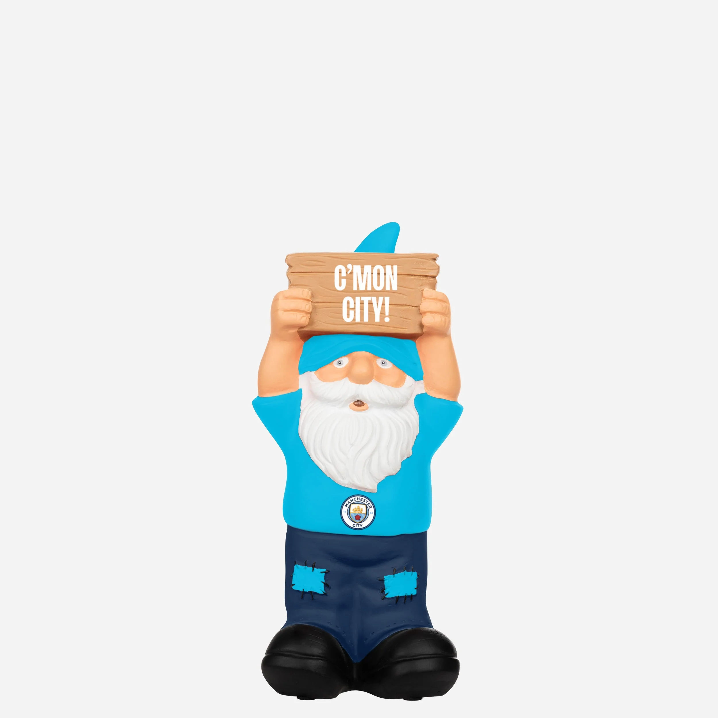 Manchester City FC Slogan Sign Gnome