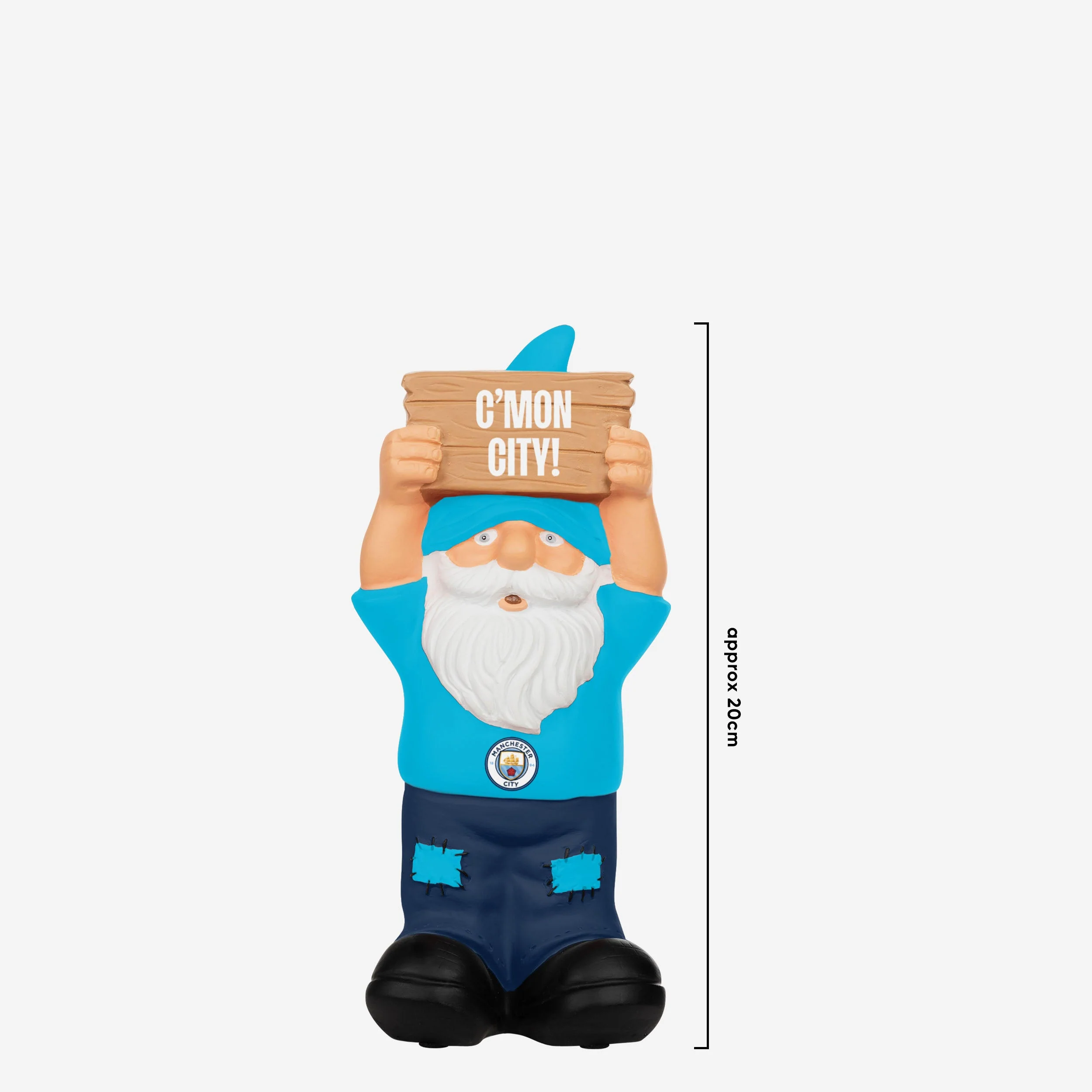 Manchester City FC Slogan Sign Gnome - Image 3