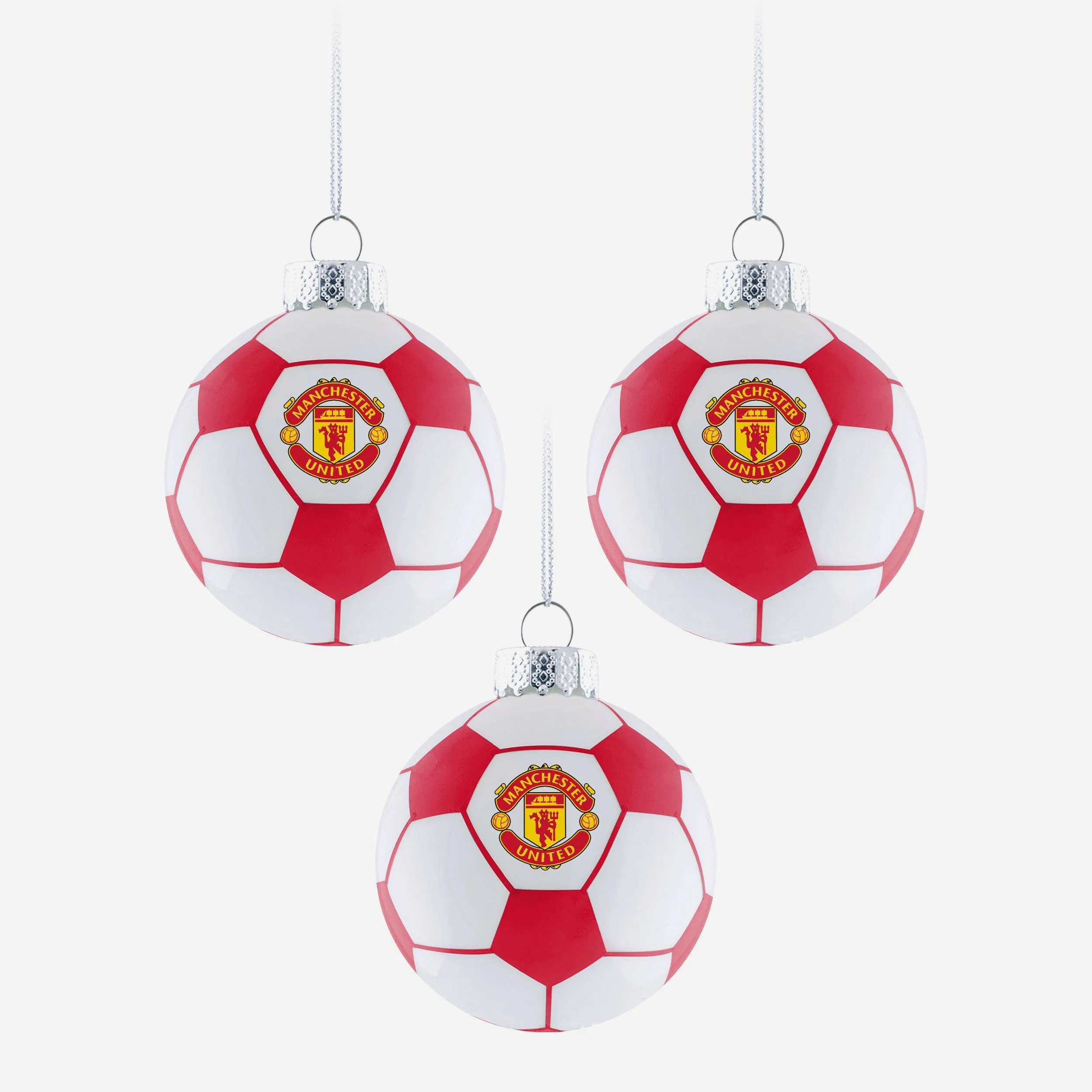 Manchester United FC 3 Pack Football Ornament