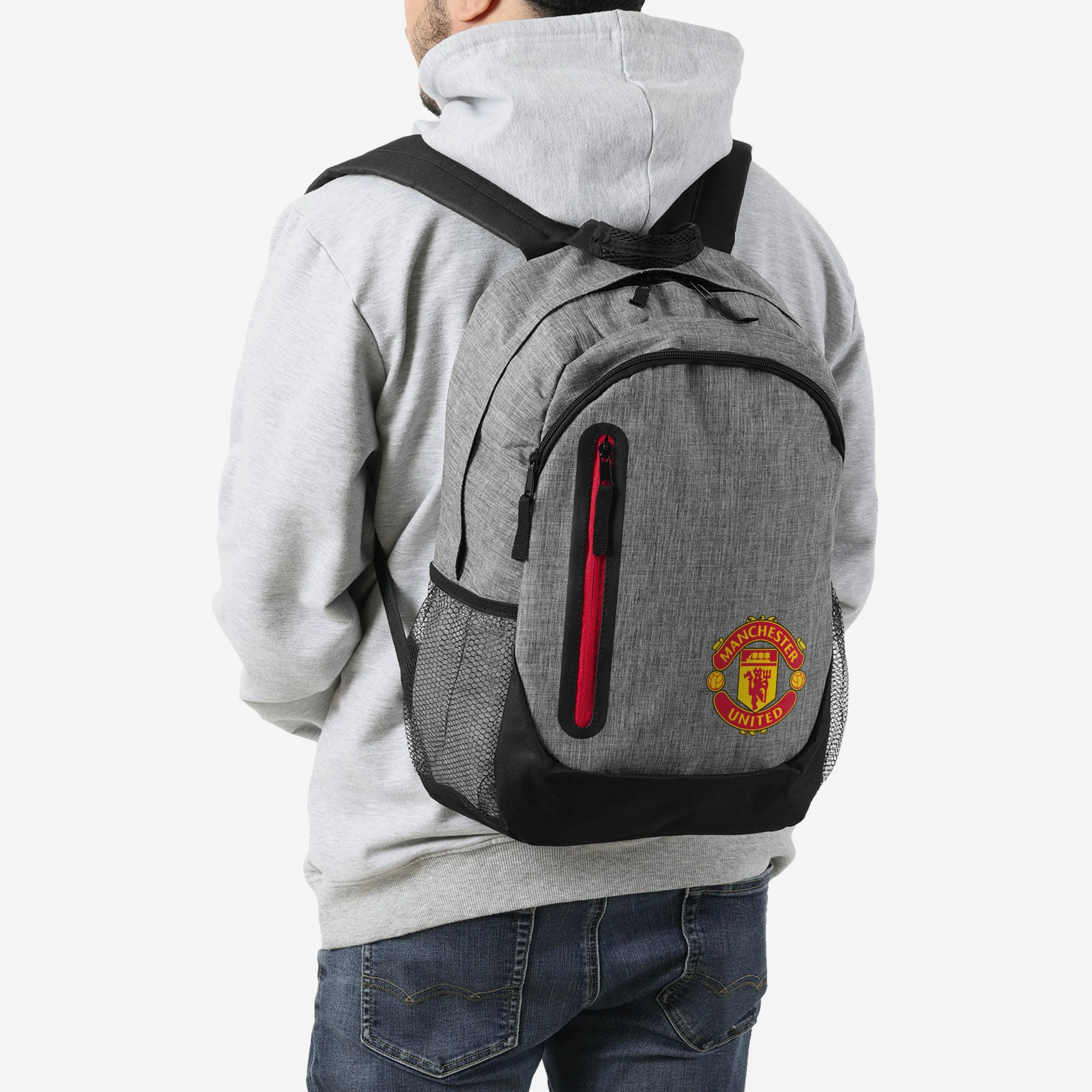 Manchester United FC Grey Backpack - Image 5