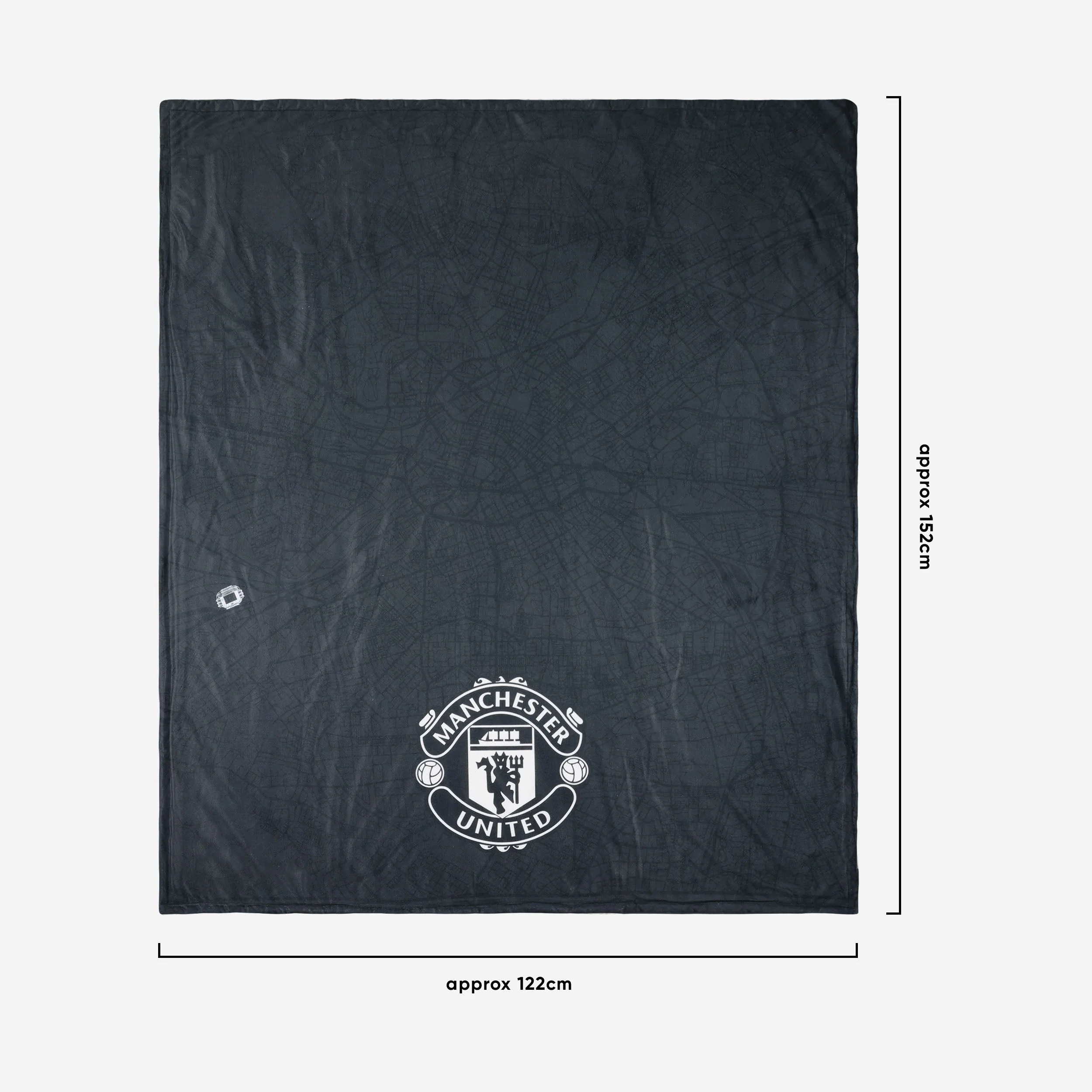 Manchester United FC Identity Sherpa Plush Throw Blanket - Image 3