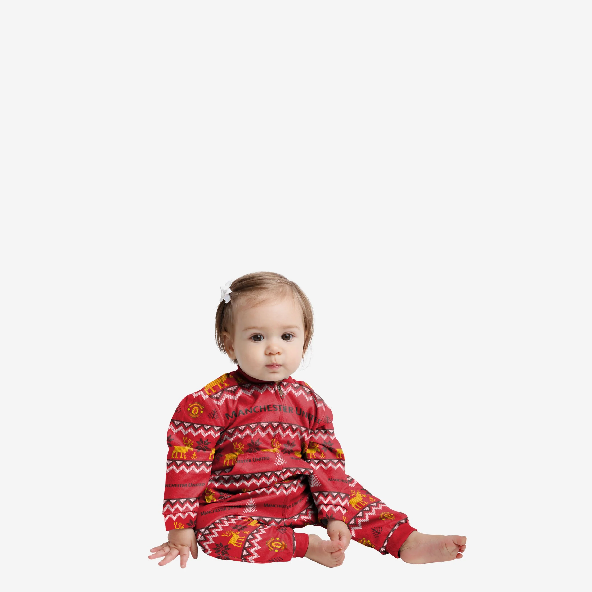 Manchester United FC Infant Ugly Pattern Family Holiday Pyjamas
