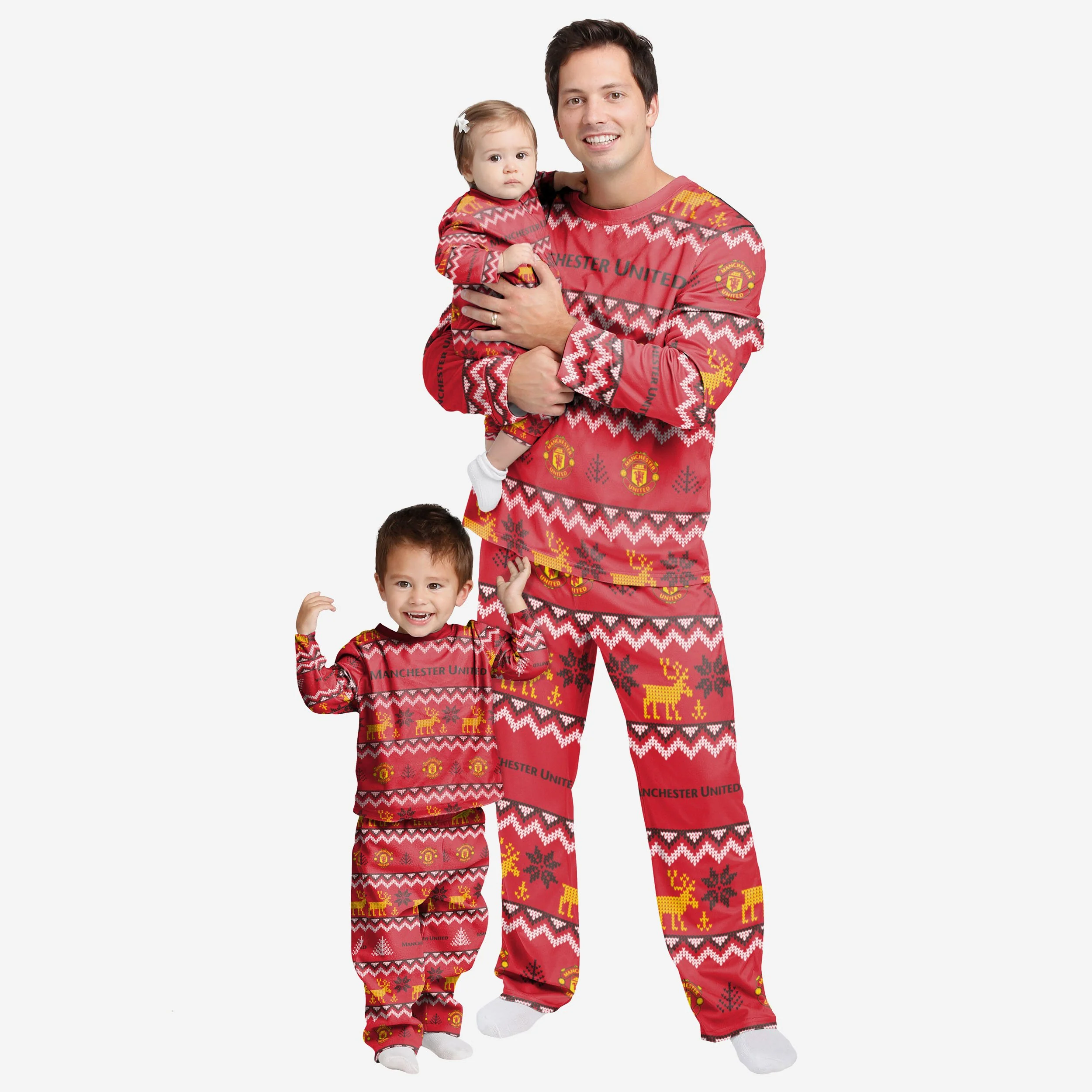 Manchester United FC Infant Ugly Pattern Family Holiday Pyjamas - Image 2
